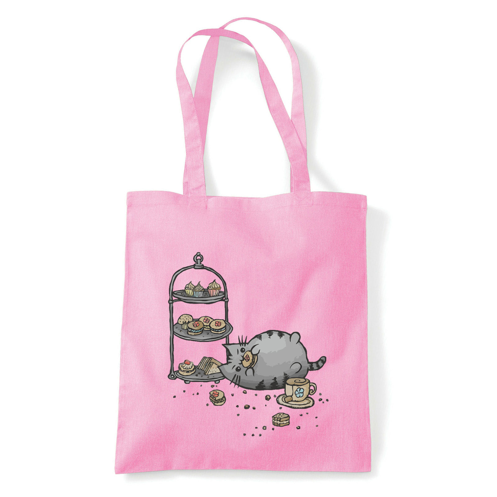 pusheen macska macskás cica cicás Rózsaszín Shopper Vászontáska