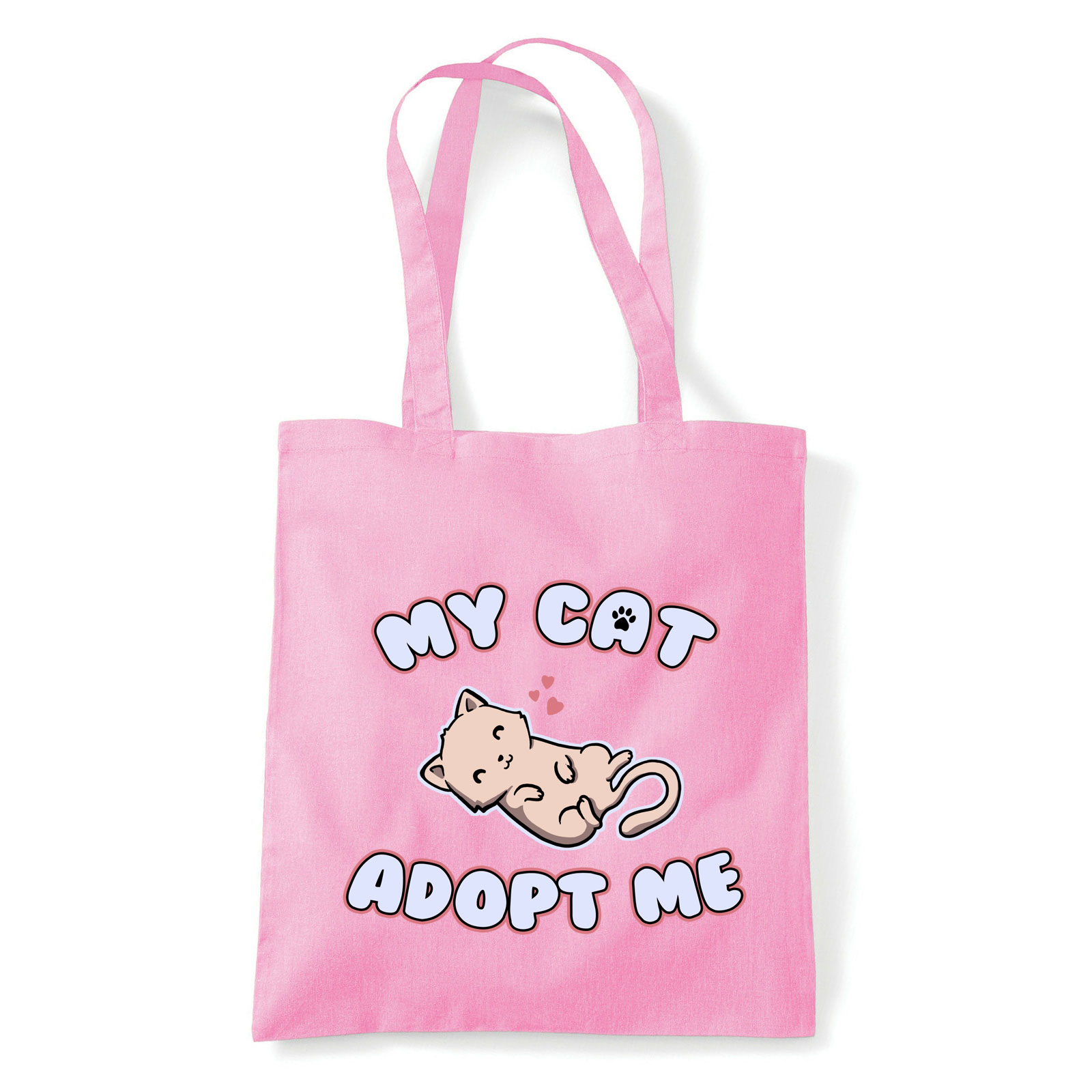 macska macskás cica cicás Rózsaszín Shopper Vászontáska