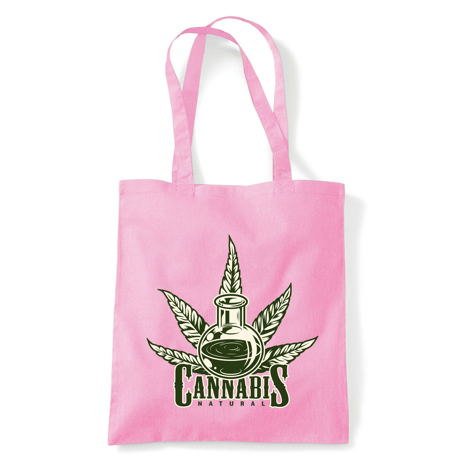 cannabis kanabisz marihuána Rózsaszín Shopper Vászontáska