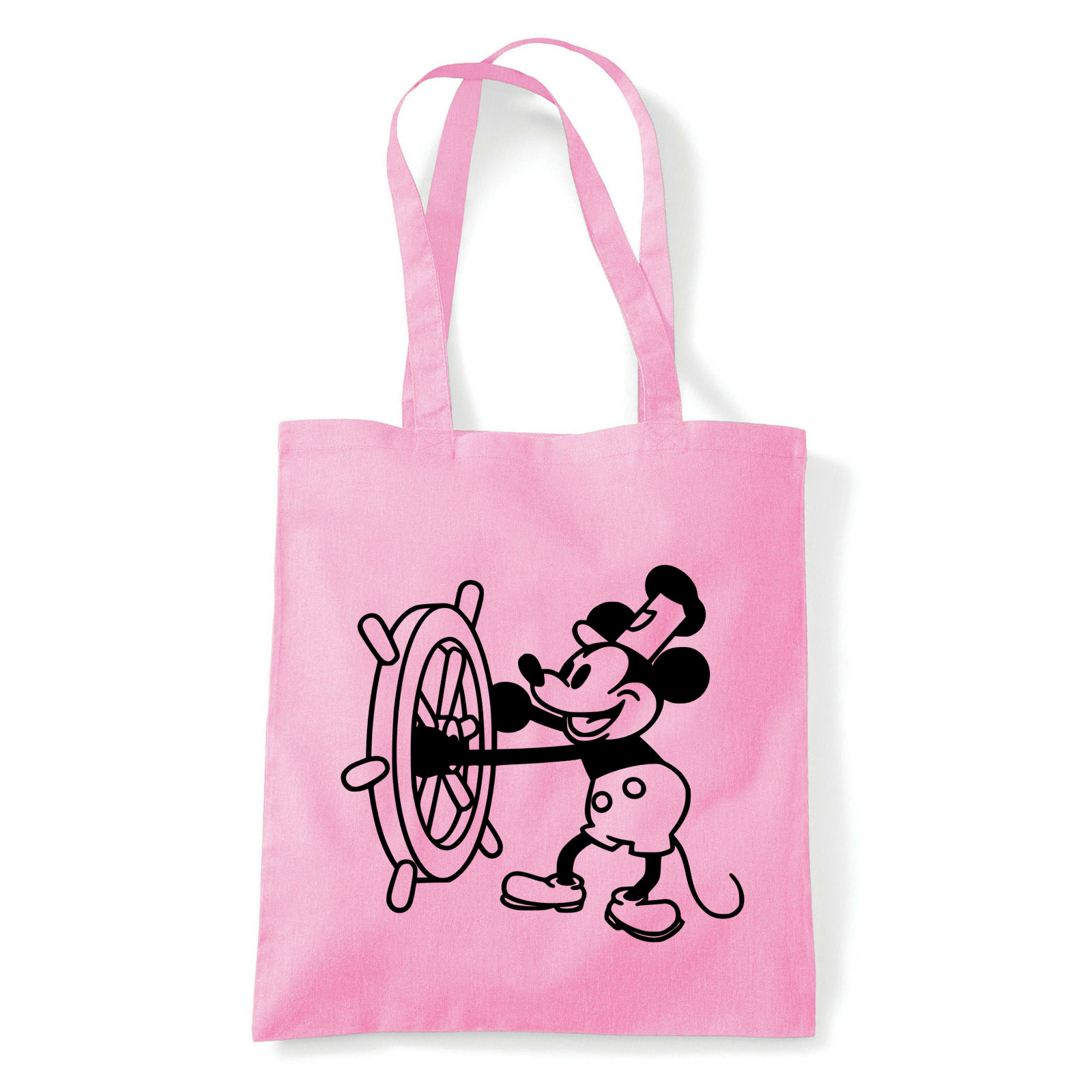 retro mickey egér steamboat willie Rózsaszín Shopper Vászontáska
