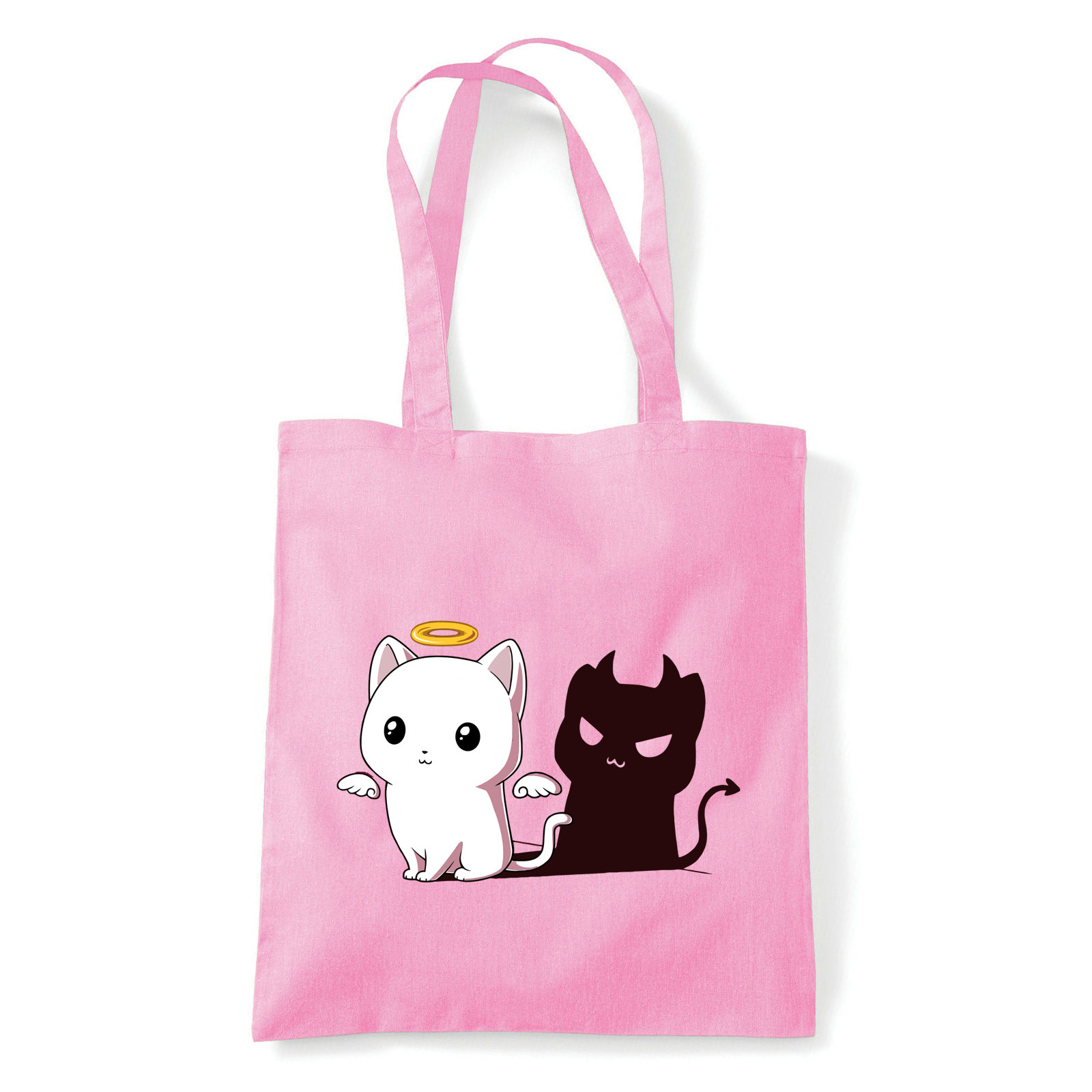 macska macskás cica cicás Rózsaszín Shopper Vászontáska