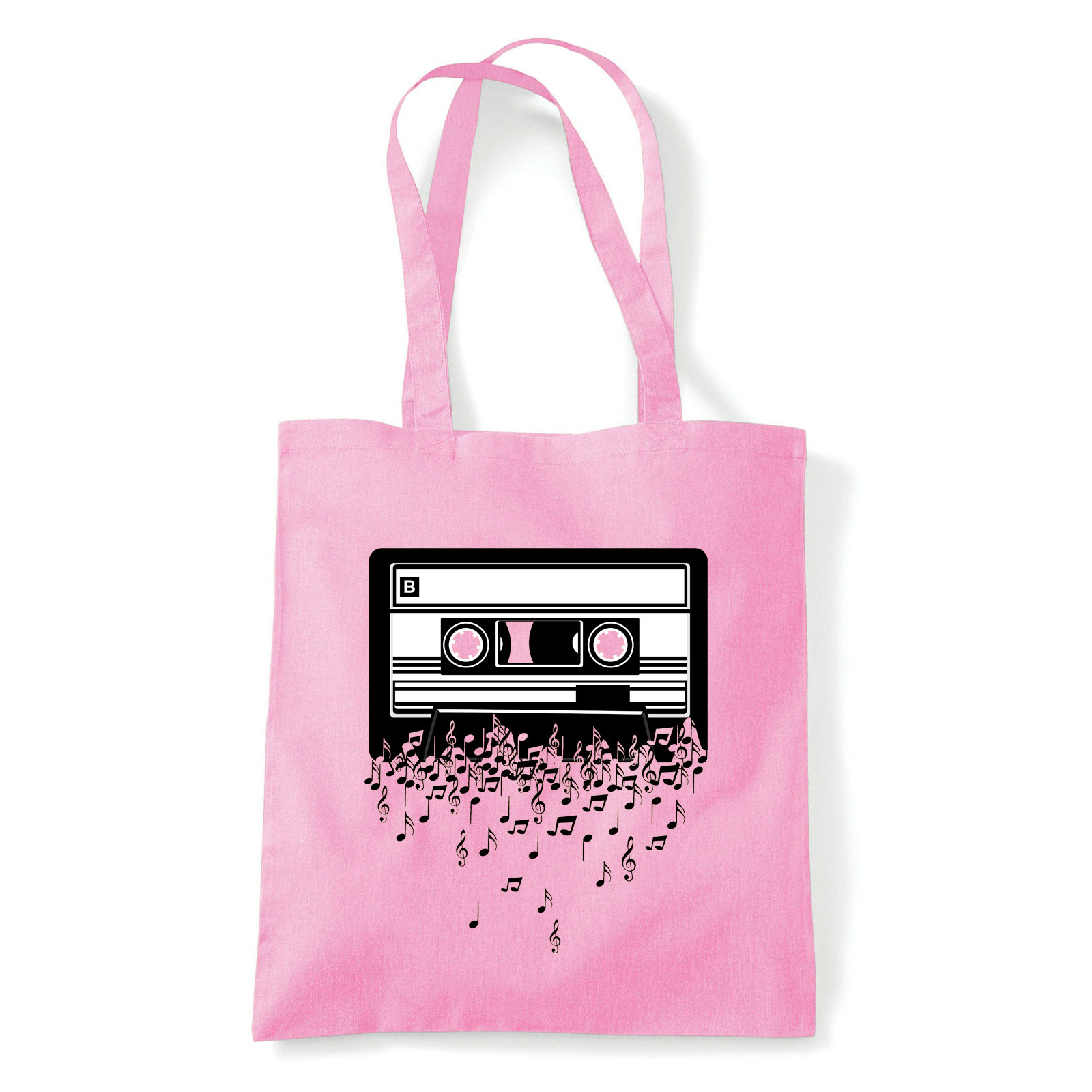 retro kazetta zene music kotta Rózsaszín Shopper Vászontáska
