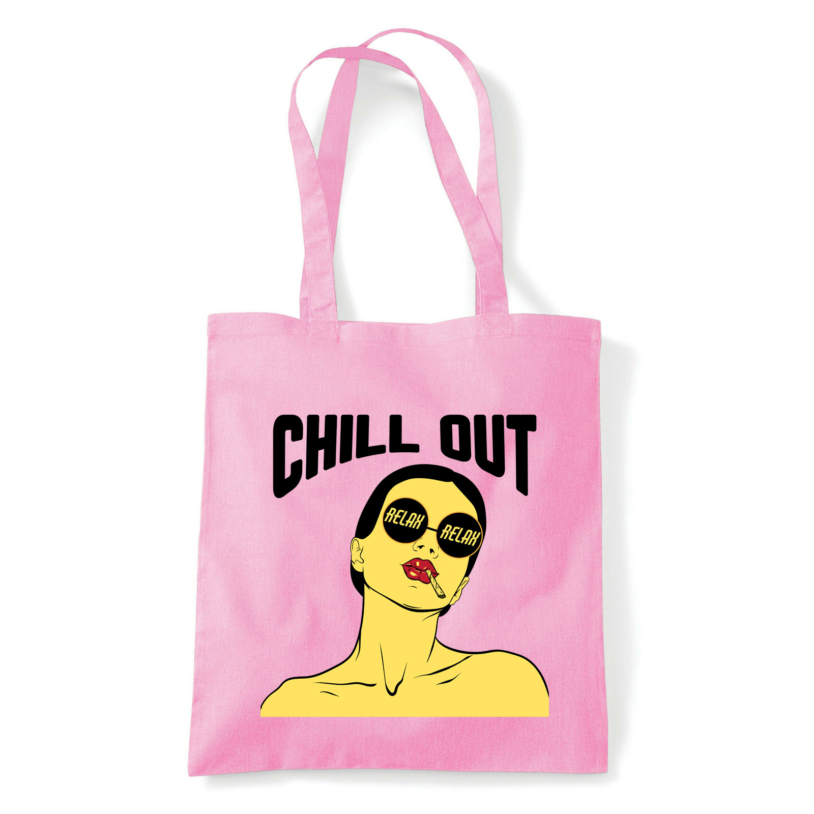 chill out relax girl Rózsaszín Shopper Vászontáska
