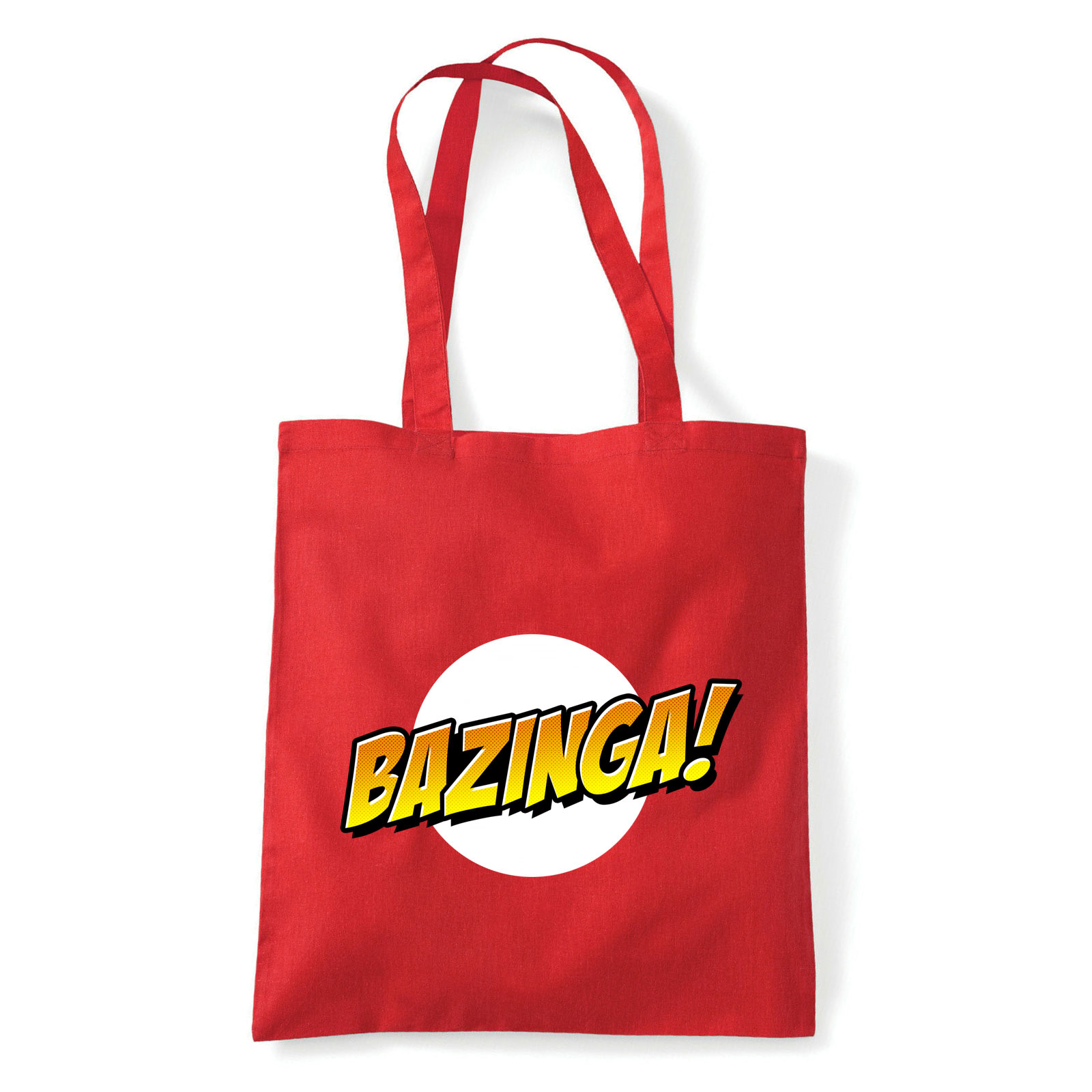 agymenők bazinga sheldon big bang theory Piros Shopper Vászontáska
