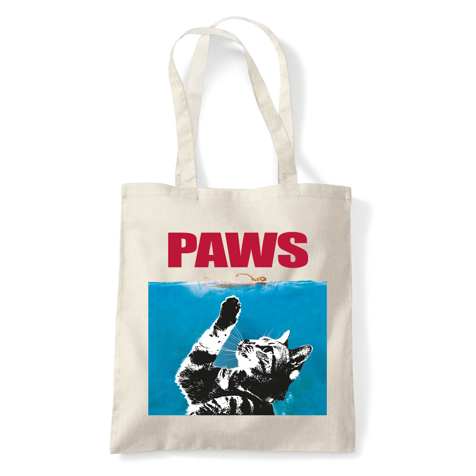 macskás cicás paws Homok Shopper Vászontáska