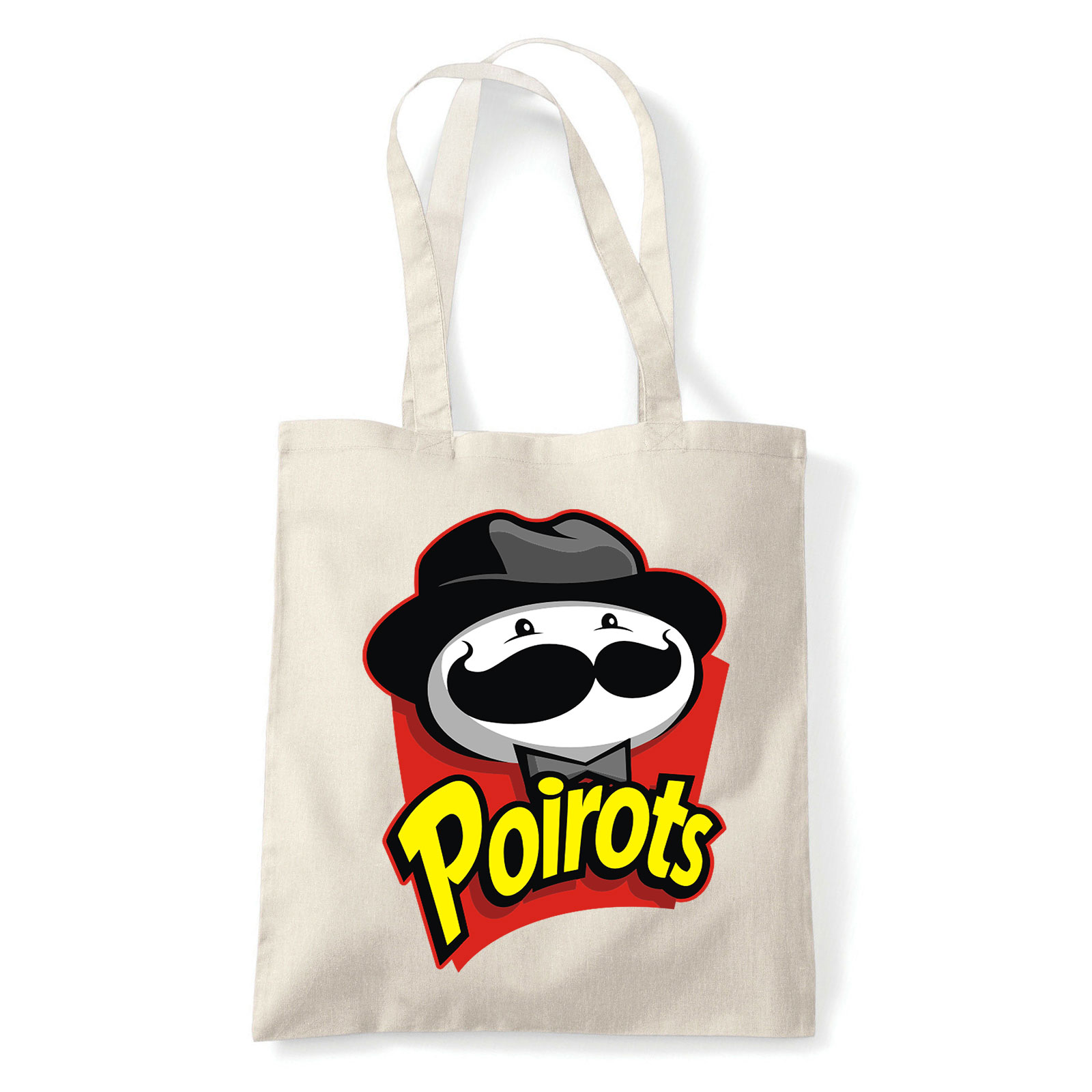 pringles humor poirot Homok Shopper Vászontáska