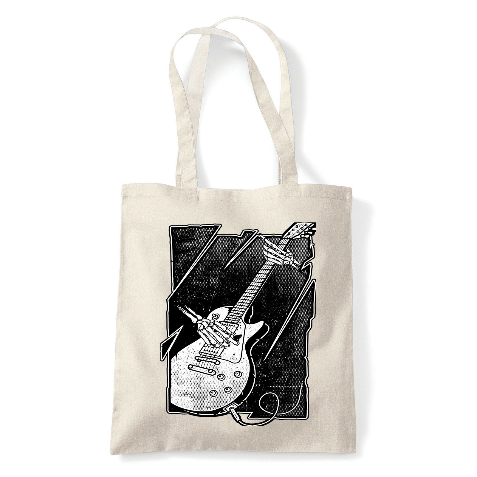gitár gitáros Homok Shopper Vászontáska