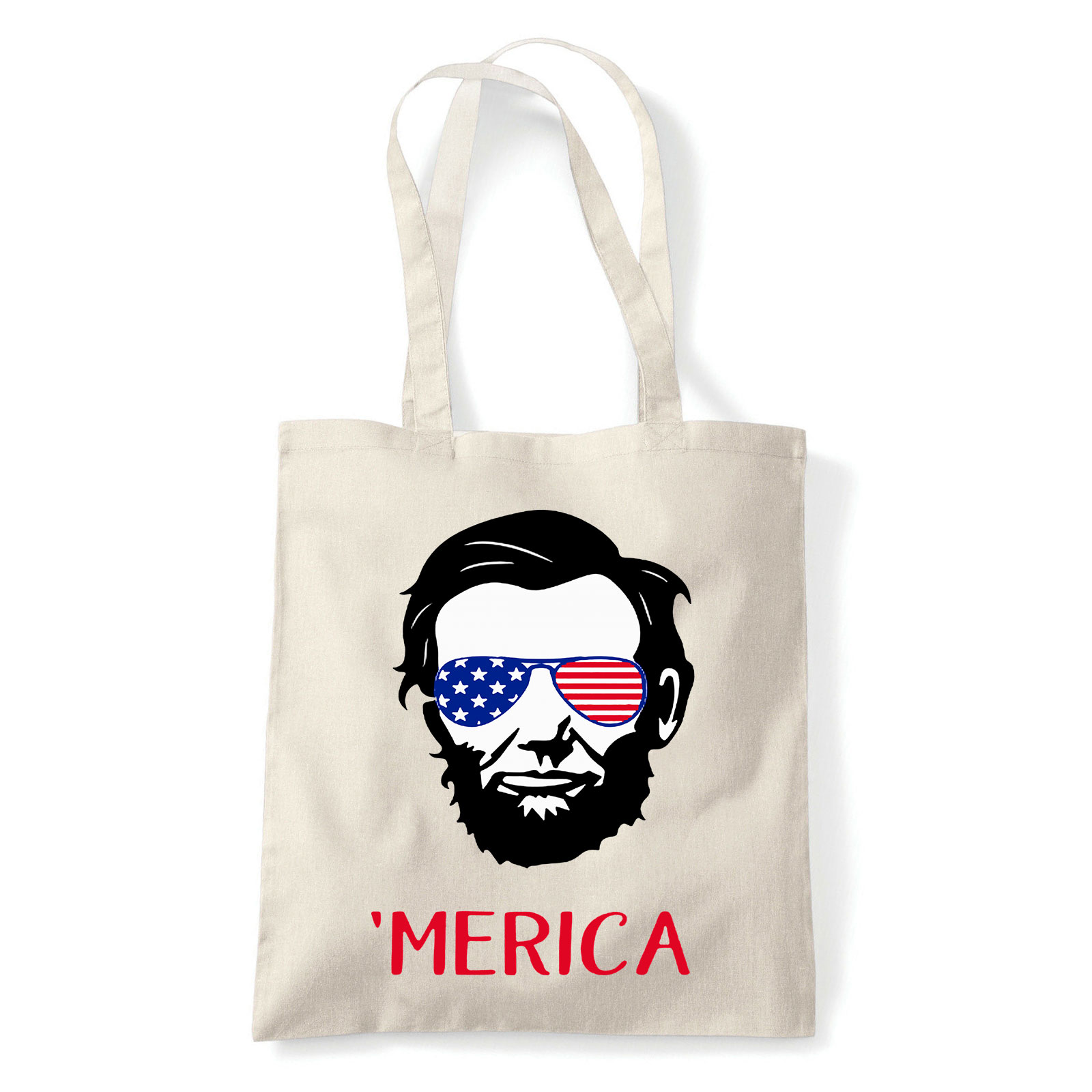 america amerika abraham lincoln Homok Shopper Vászontáska
