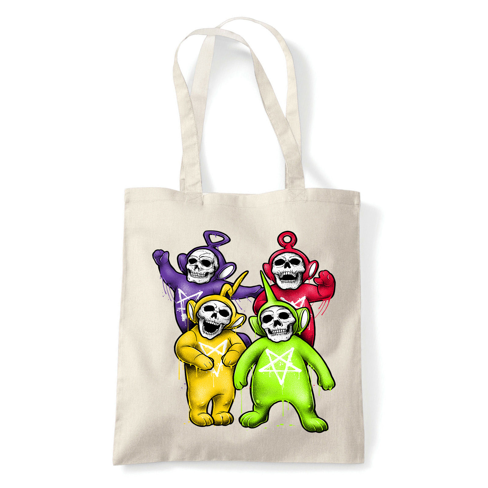teletubbies koponya Homok Shopper Vászontáska