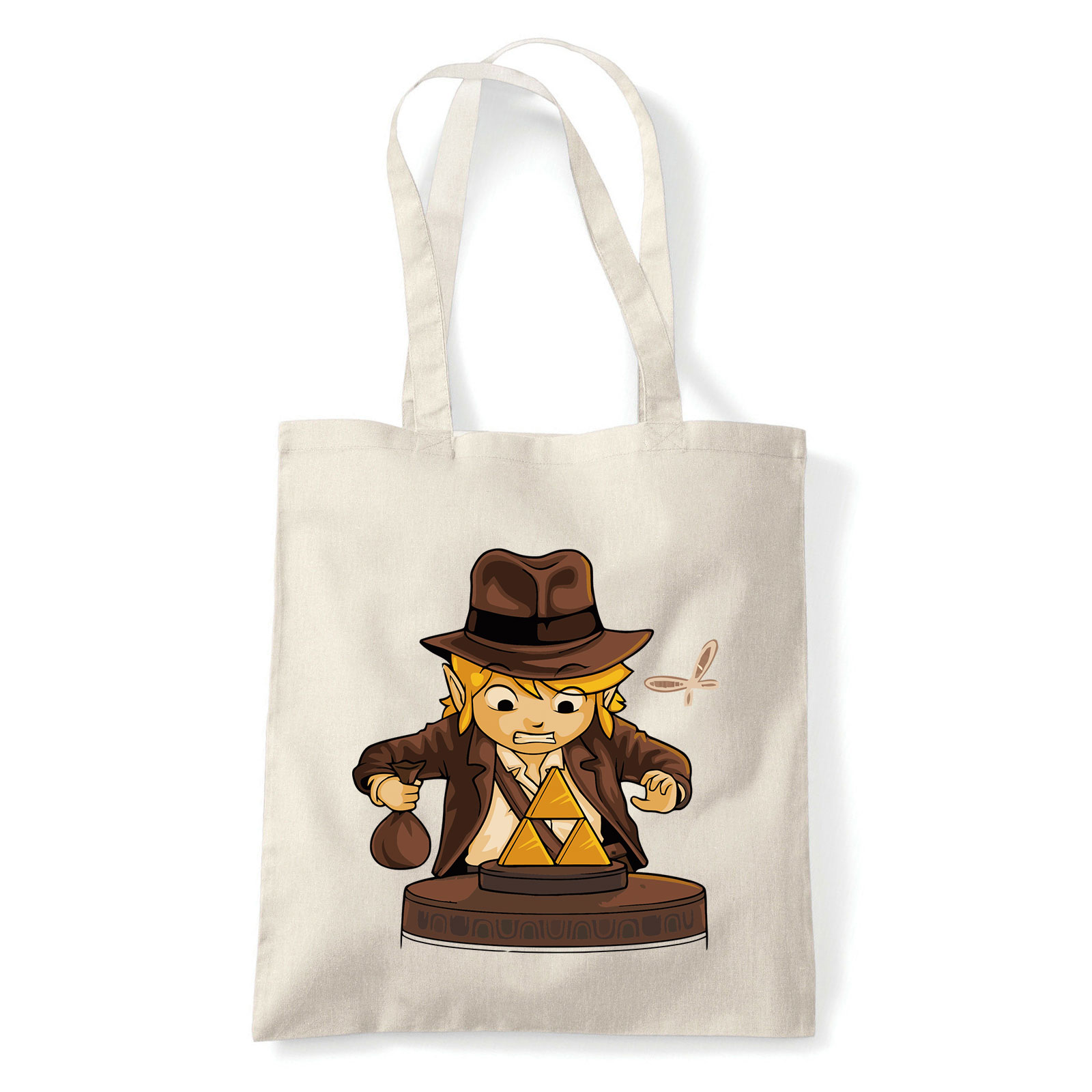 Link indiana jones gamer humor Homok Shopper Vászontáska