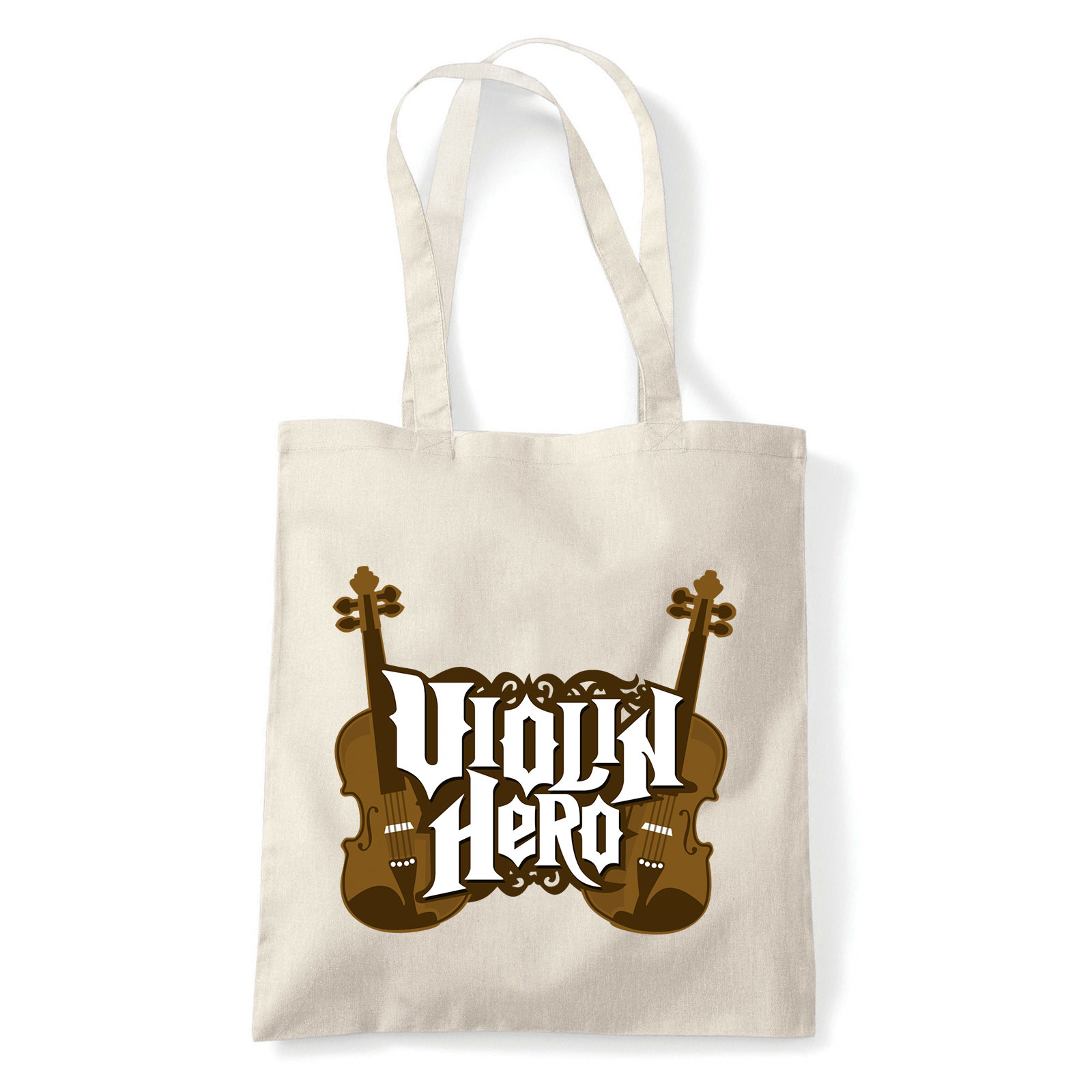 hegedű Homok Shopper Vászontáska