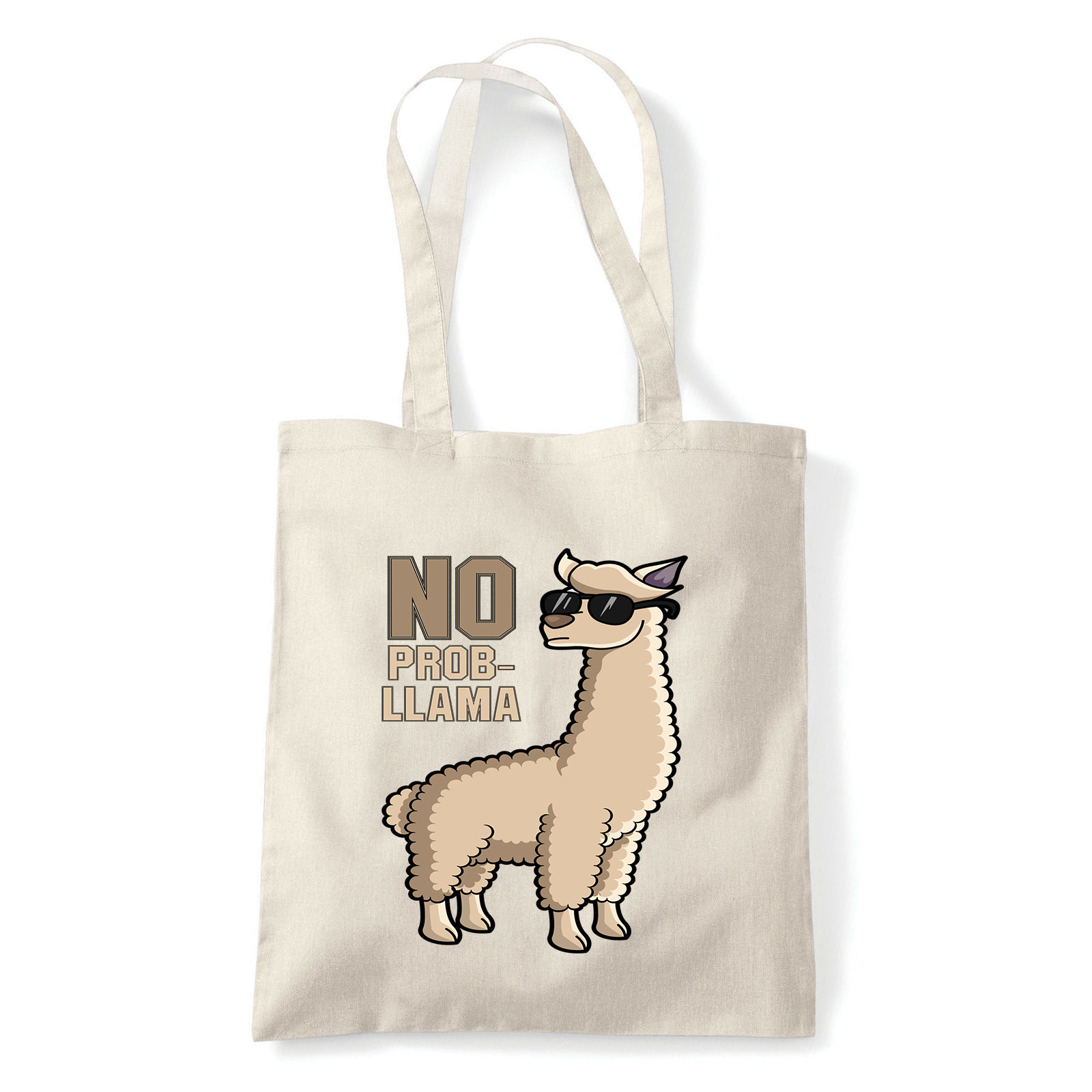No Probllama láma Homok Shopper Vászontáska