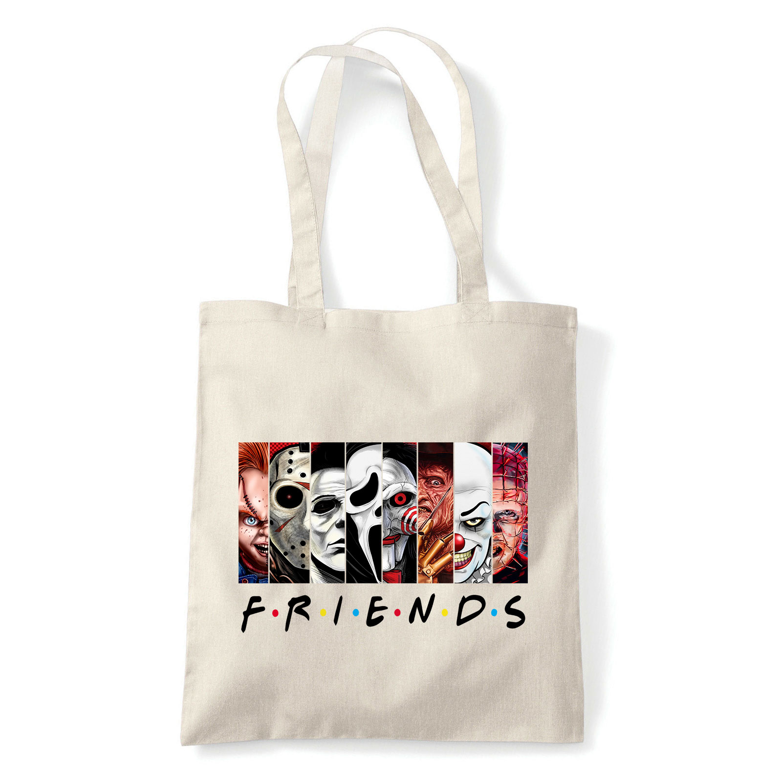 horror friends stephen king chuky freddy jason saw Homok Shopper Vászontáska