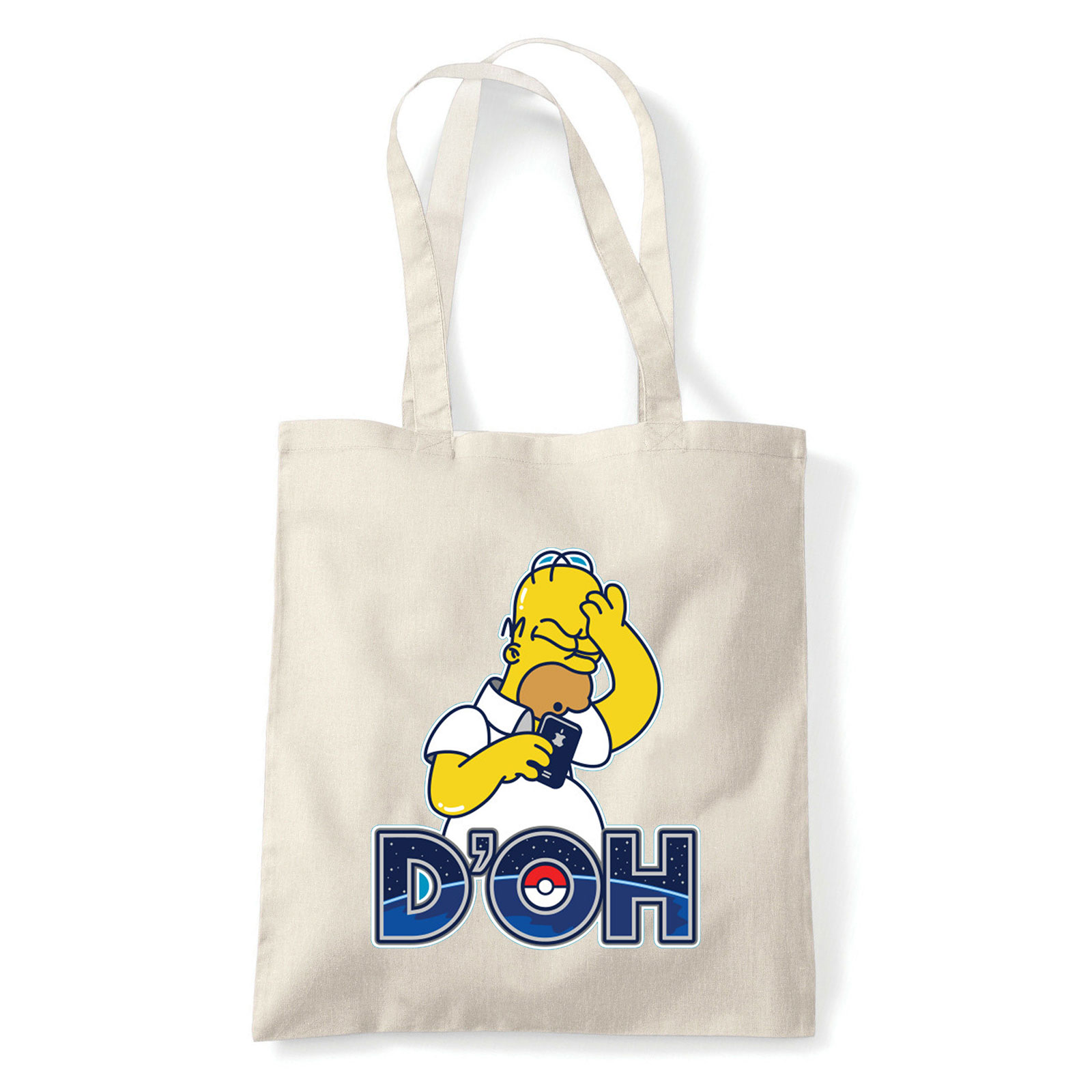 pokemon go homer simpson Homok Shopper Vászontáska