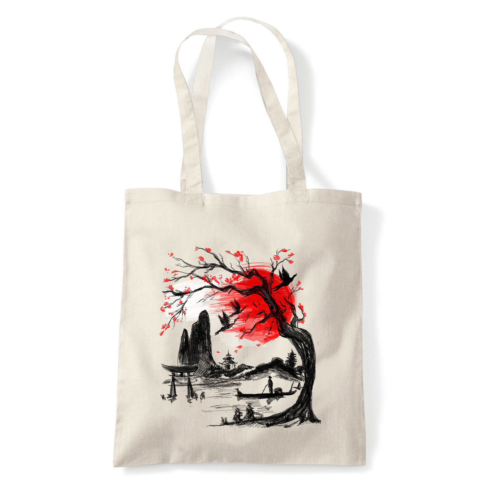 japán táj japán Homok Shopper Vászontáska