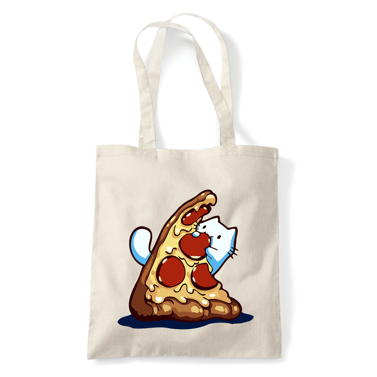 pizza szerető macska Homok Shopper Vászontáska