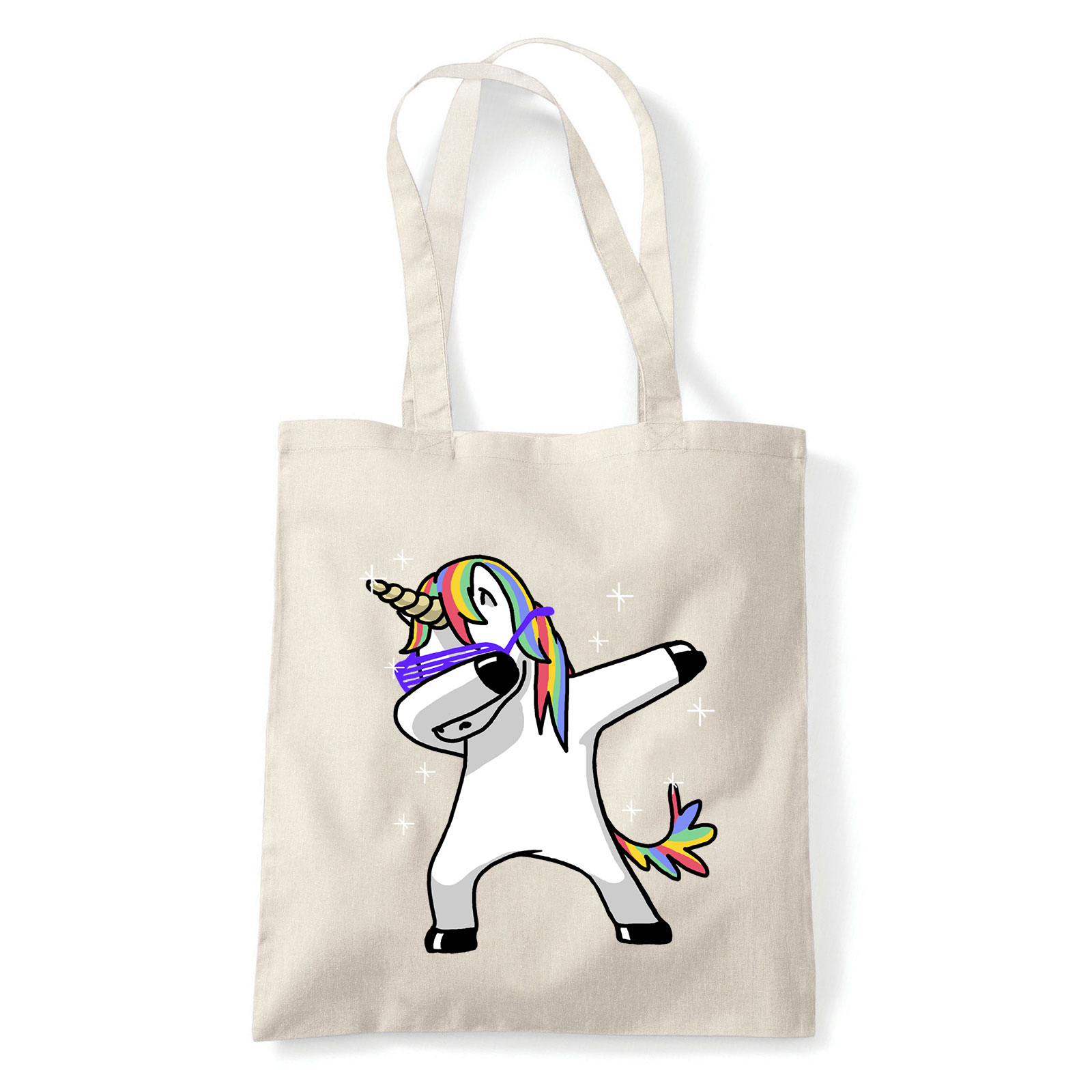 unikornis dabbing unicorn Homok Shopper Vászontáska