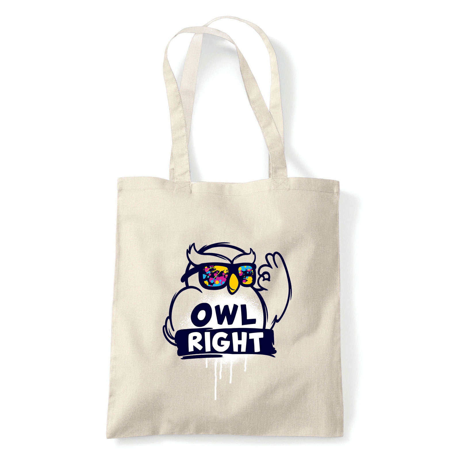 bagoly baglyos Homok Shopper Vászontáska
