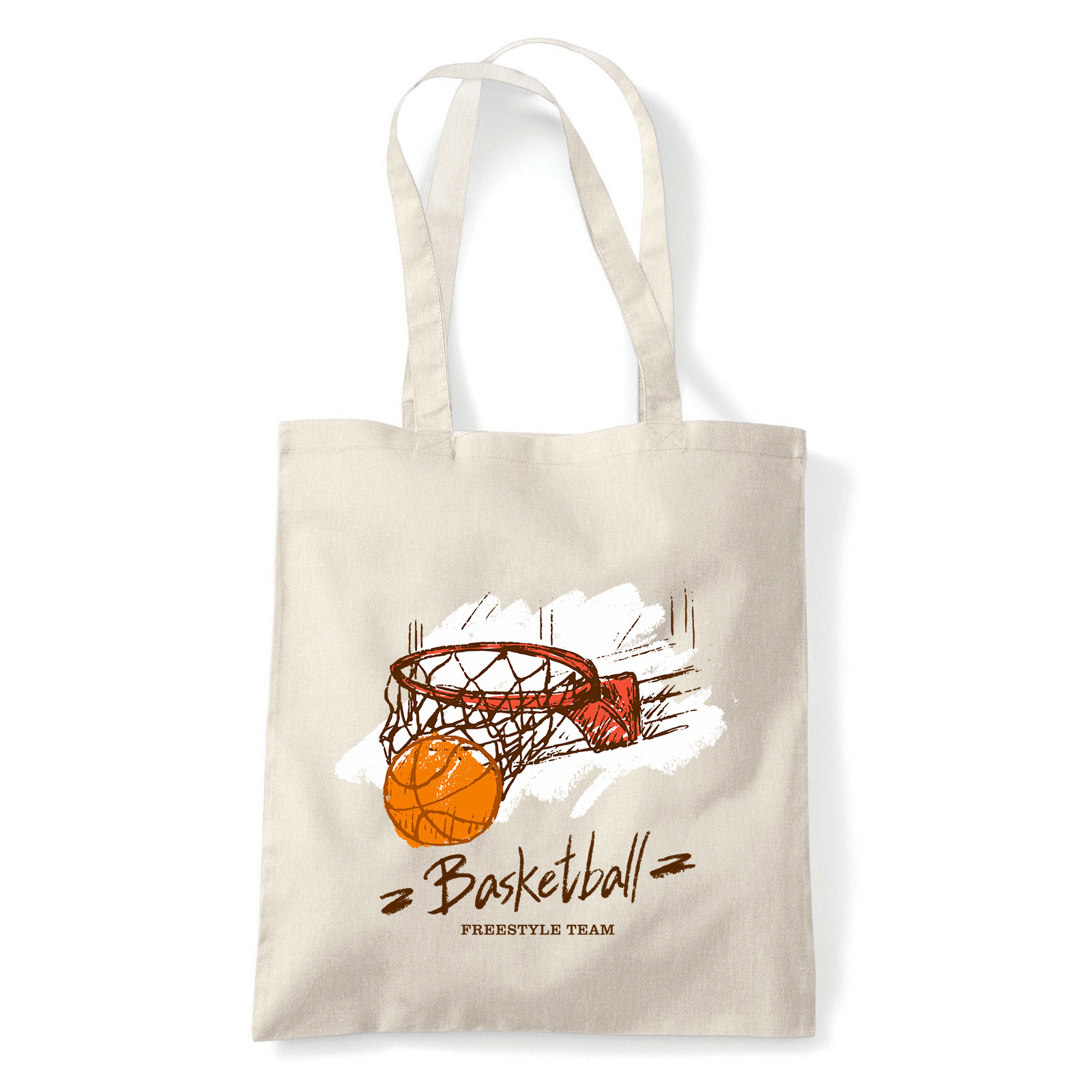 kosár kosárlabda Homok Shopper Vászontáska