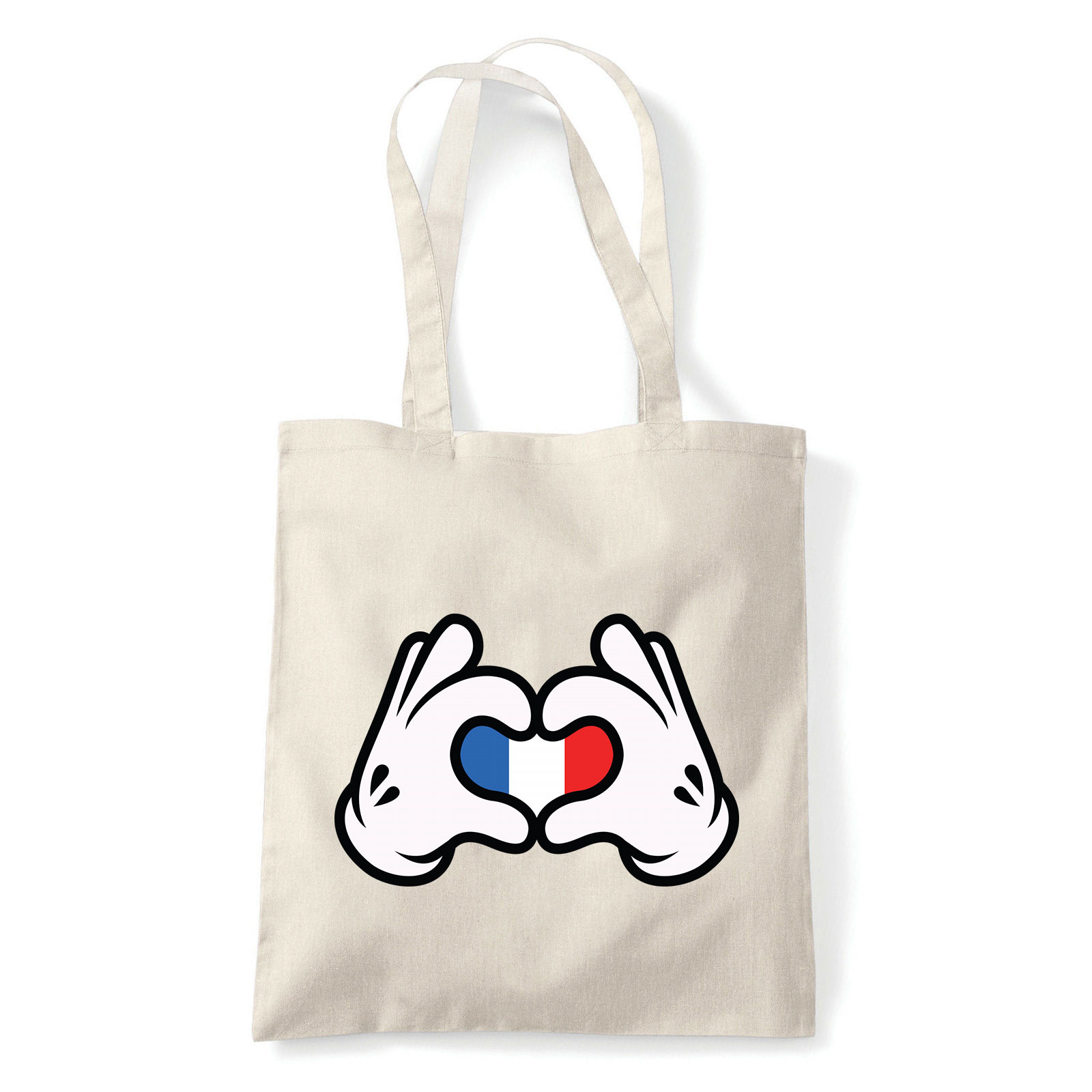 love france francia Homok Shopper Vászontáska