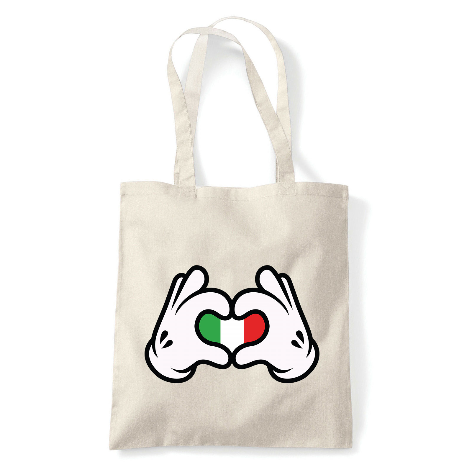 love italy olaszország Homok Shopper Vászontáska