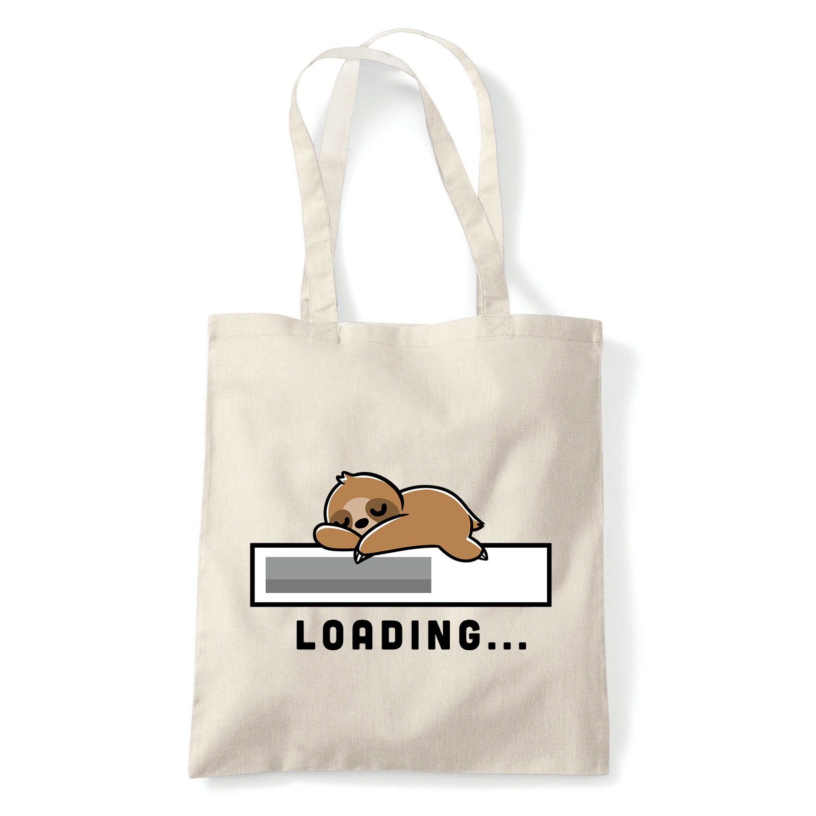 lusta lajhár loading Homok Shopper Vászontáska