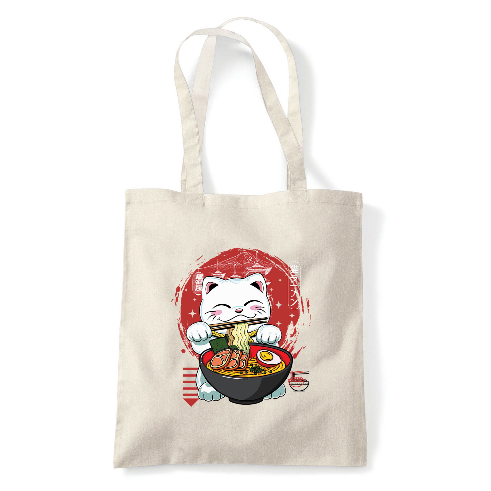 Japán Cica cicás macska macskás Homok Shopper Vászontáska
