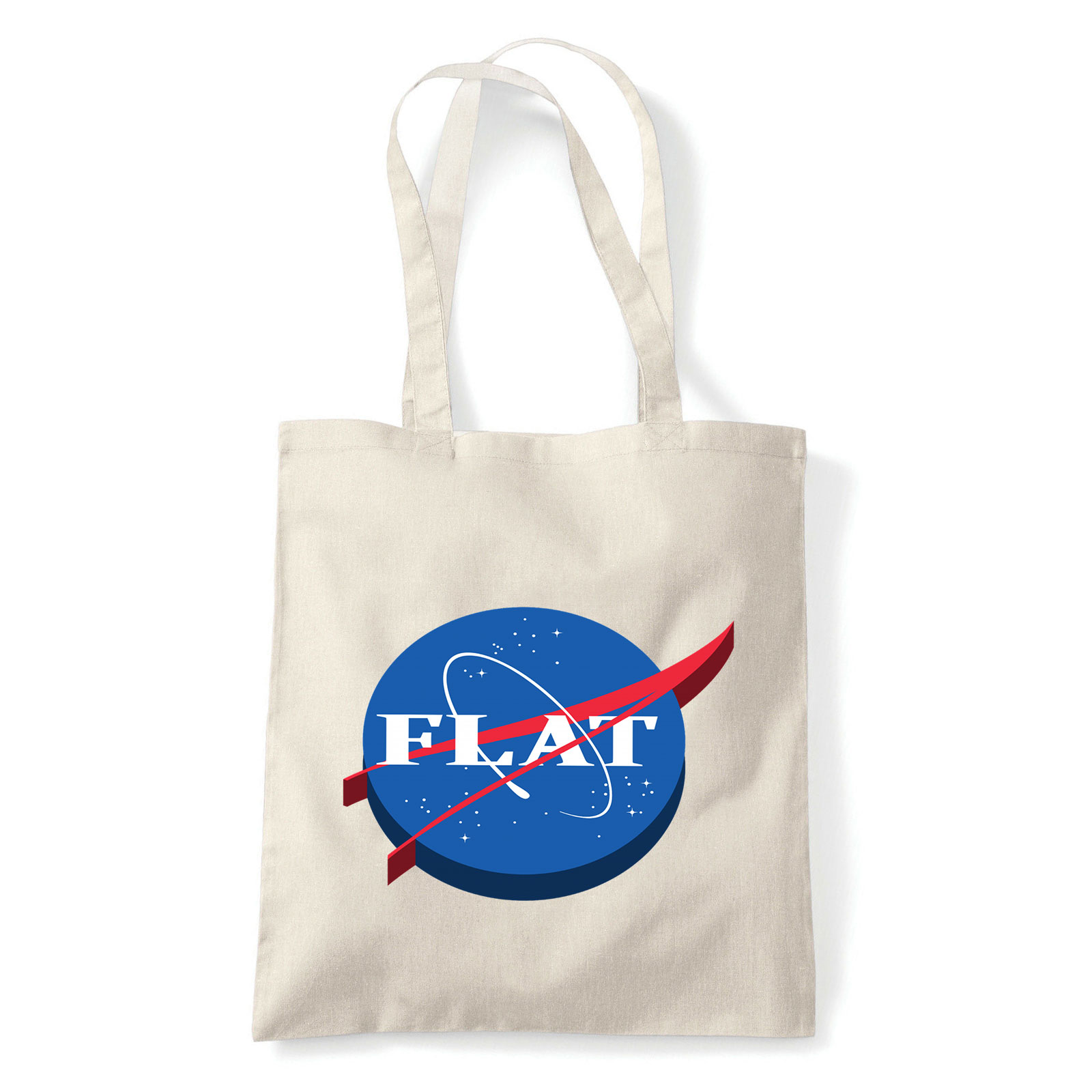 nasa logo flat humor Homok Shopper Vászontáska