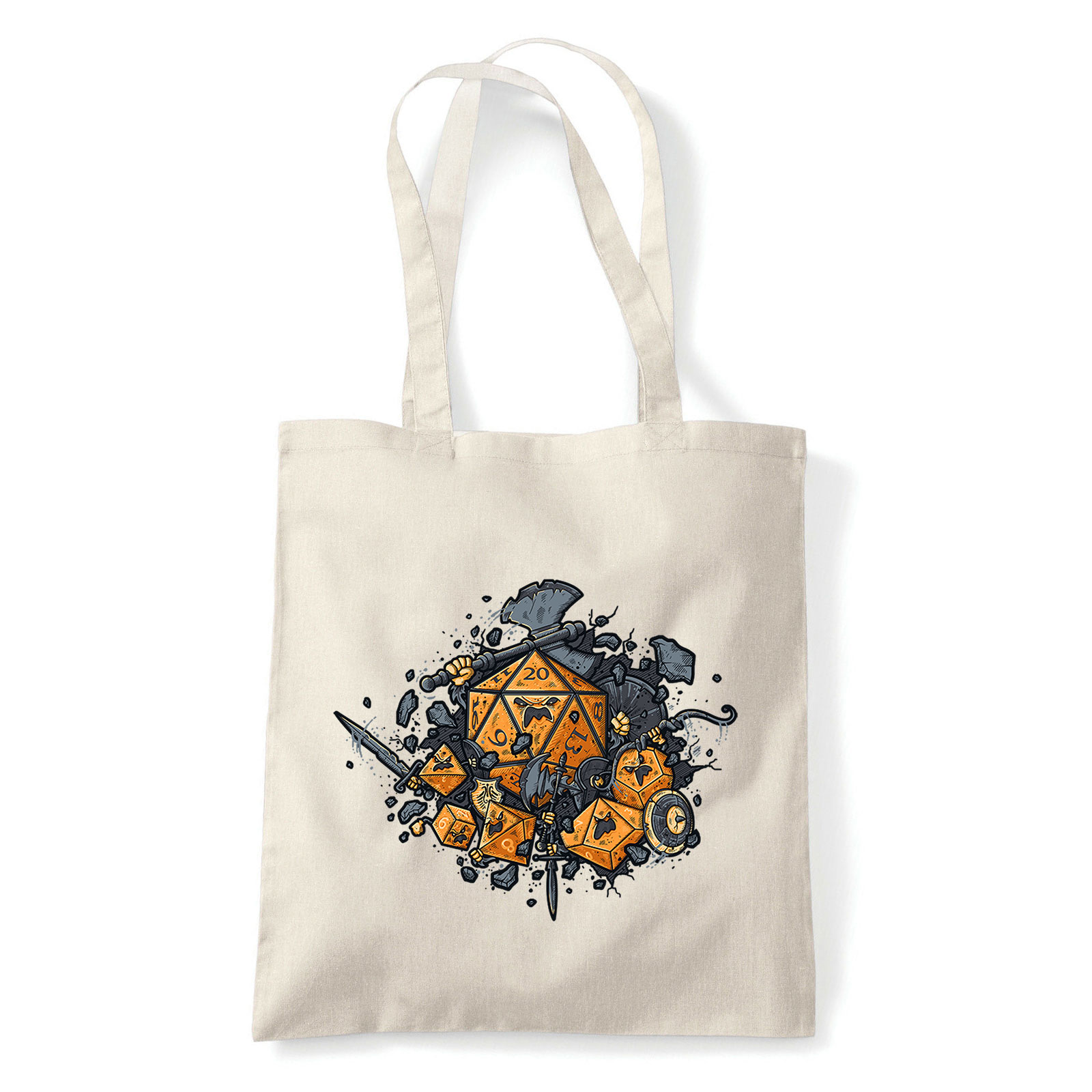dobókocka dobókockák kockás dungeons and dragons Homok Shopper Vászontáska