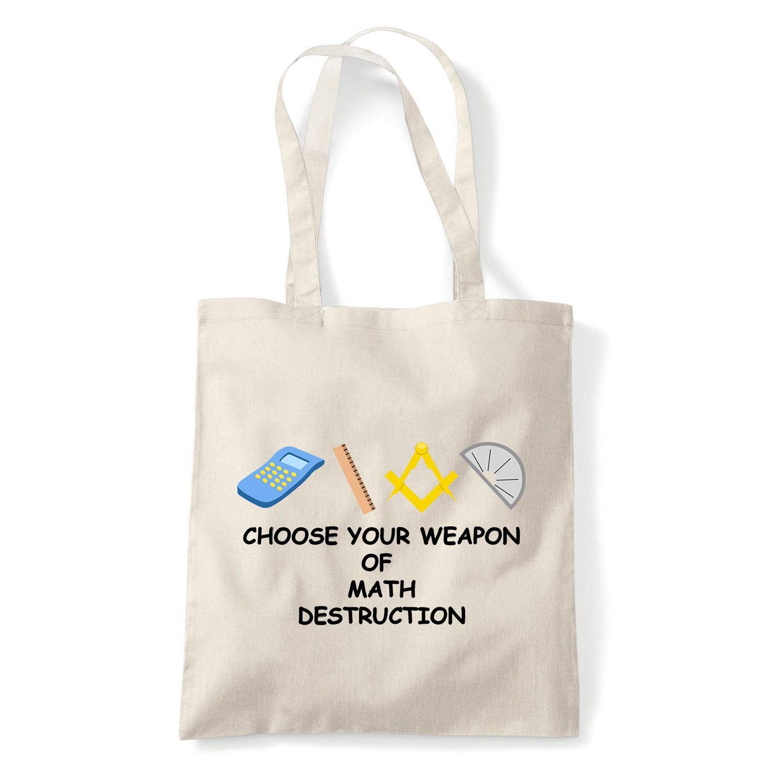 matek matematika Homok Shopper Vászontáska