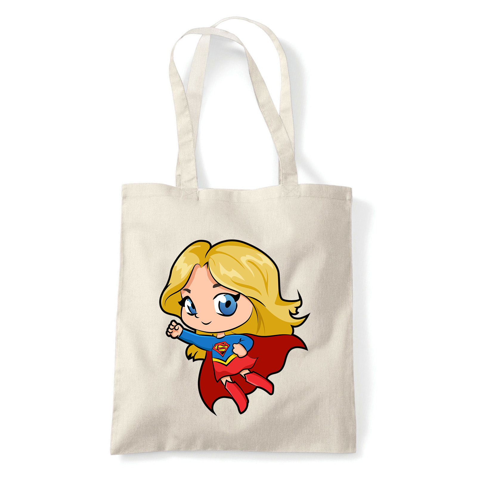 Chibi Supergirl Homok Shopper Vászontáska