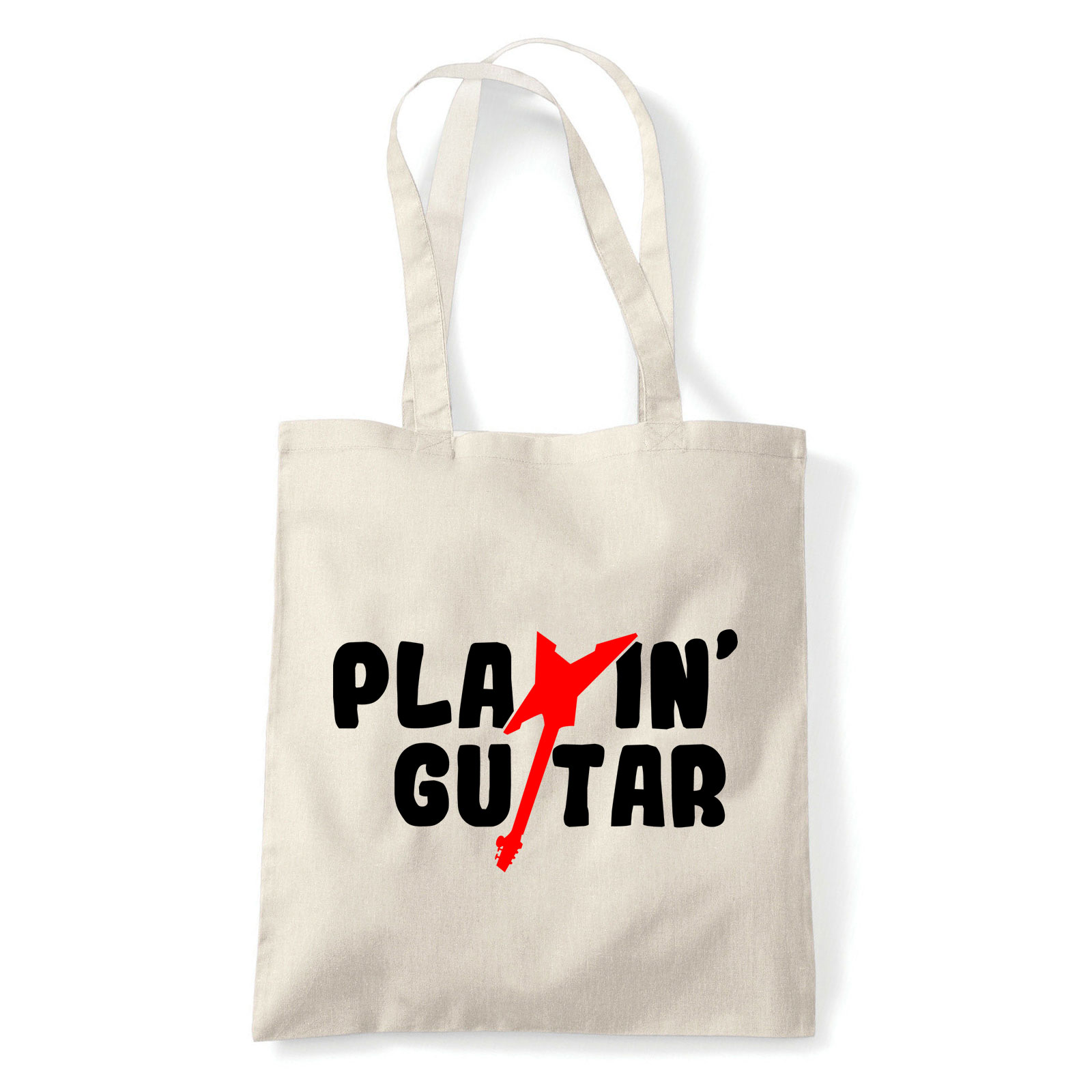 gitár gitáros Homok Shopper Vászontáska