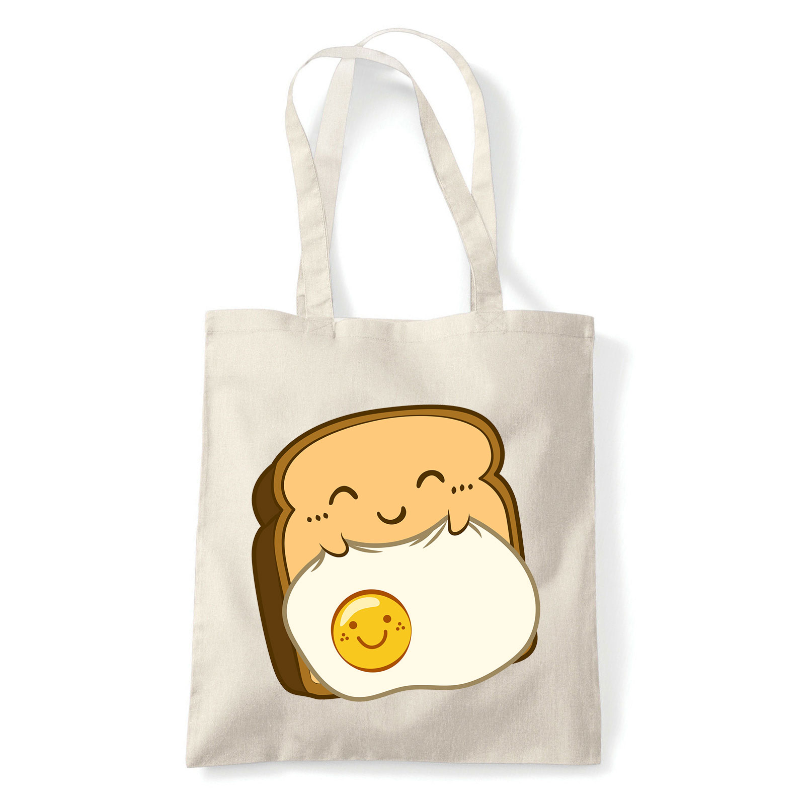 toast kenéyr tojás humor Homok Shopper Vászontáska