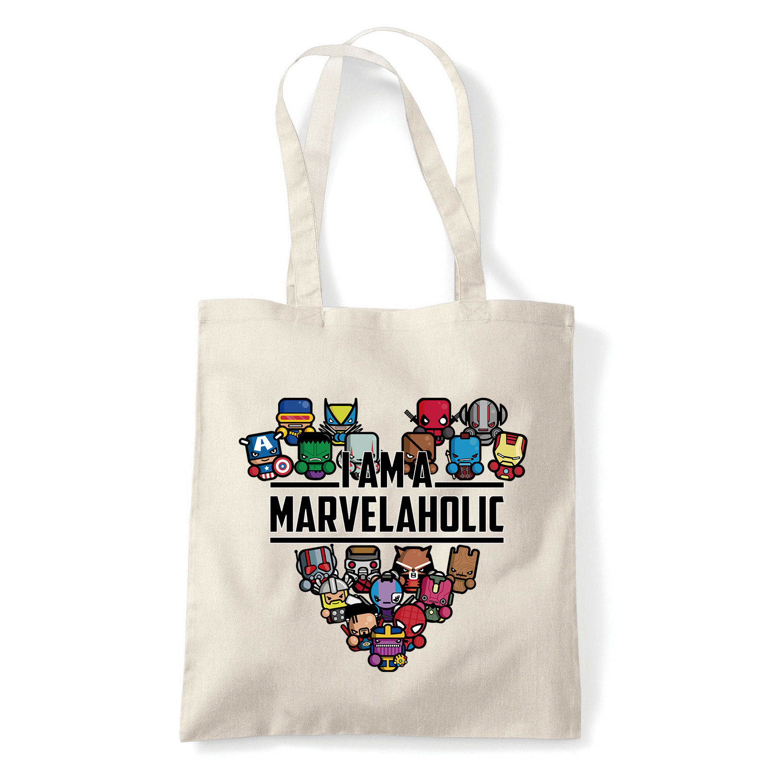 marvel avengers bosszállók pókember hulk thir vasember groot rocket raccoon galaxis őrzői Homok Shopper Vászontáska