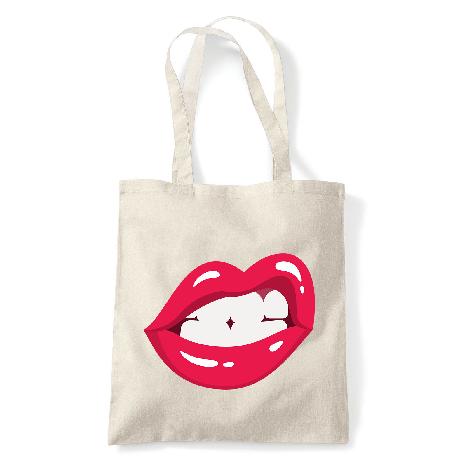 lips ajak ajkak száj  Homok Shopper Vászontáska