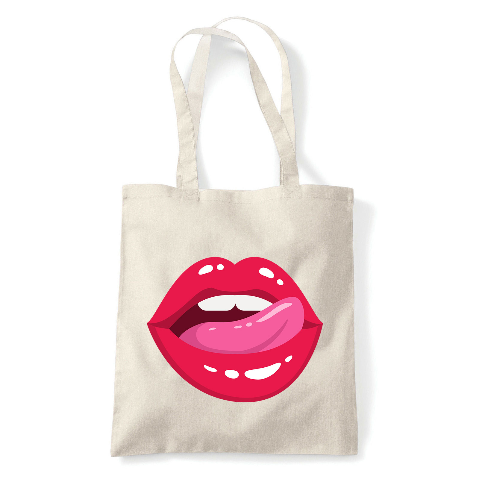 lips ajak ajkak száj  Homok Shopper Vászontáska