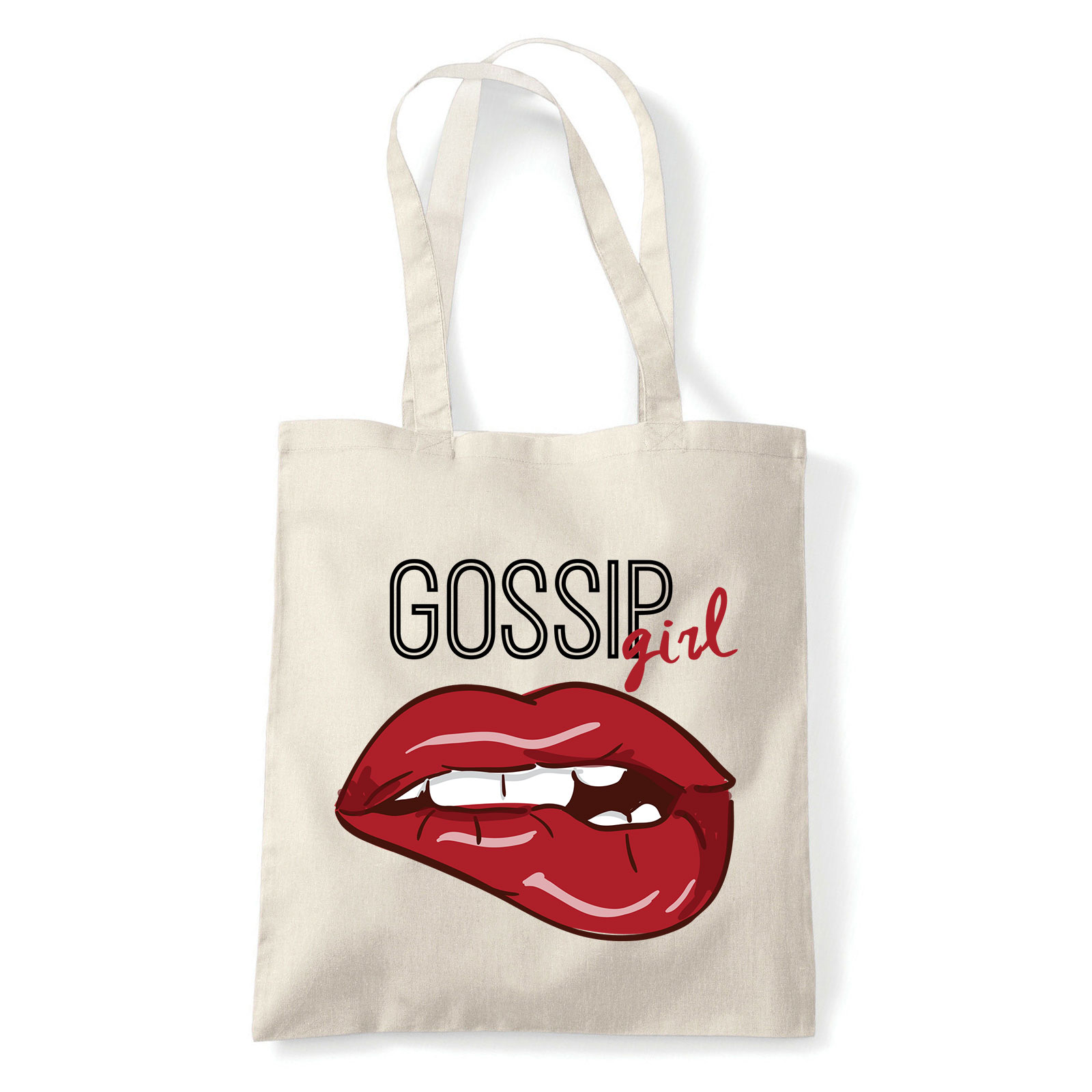 gossip girl lips ajak ajkak Homok Shopper Vászontáska