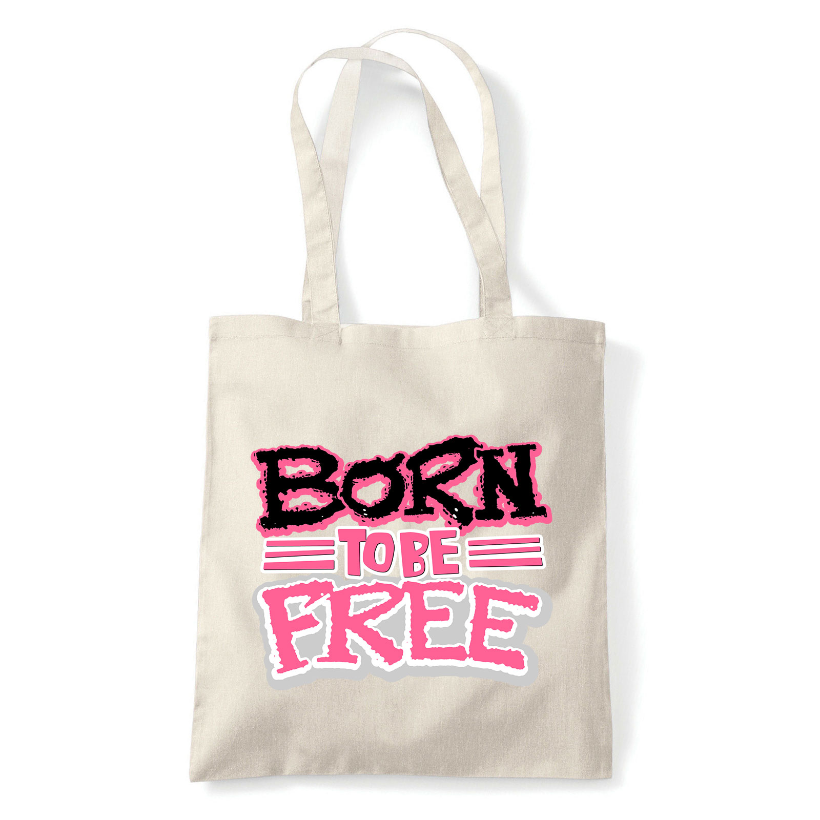 Born To Be Free szabadság szabadnak születttem Homok Shopper Vászontáska