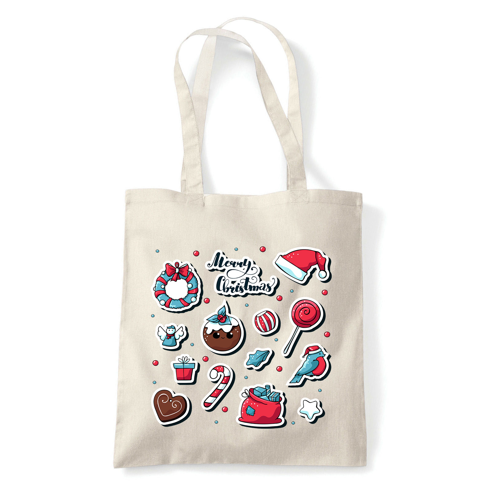 karácsony karácsonyos merry christmas mézeskalács Homok Shopper Vászontáska