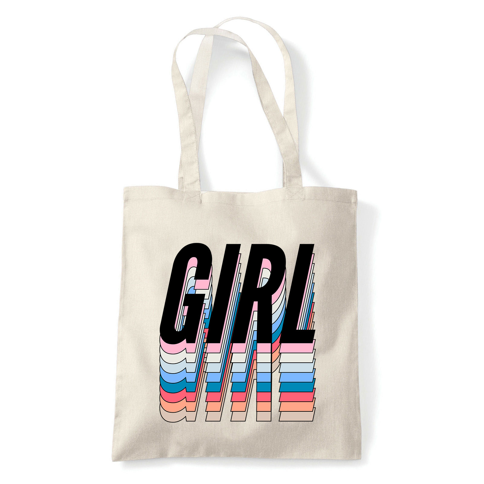 GIRL girl power grl pwr Homok Shopper Vászontáska