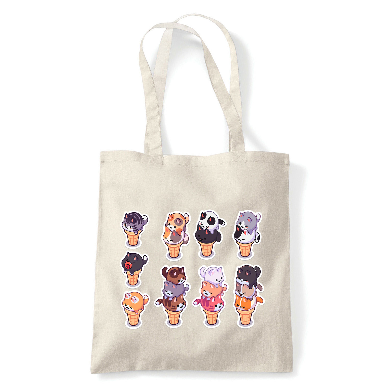 macska macskás cica cicás Homok Shopper Vászontáska