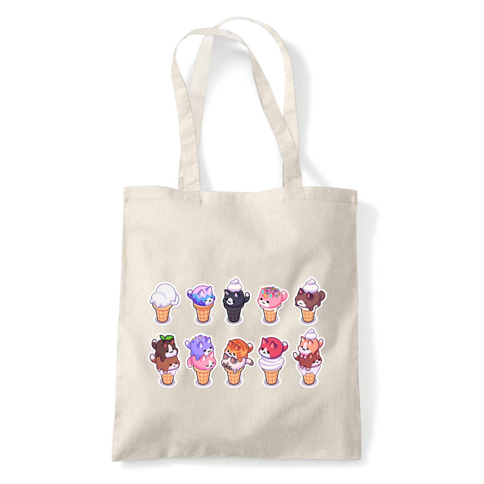 macska macskás cica cicás Homok Shopper Vászontáska