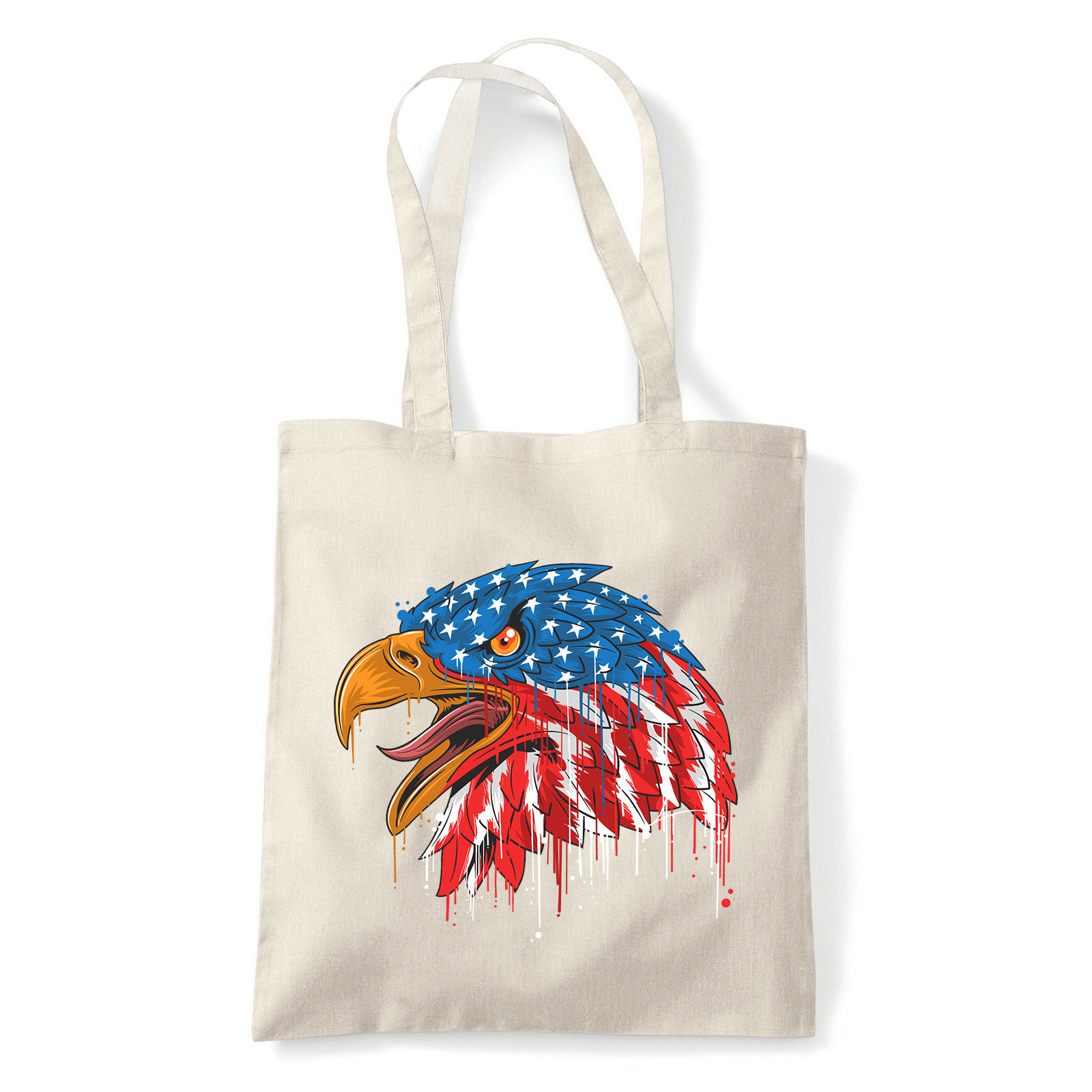 Amerikai Sas Homok Shopper Vászontáska