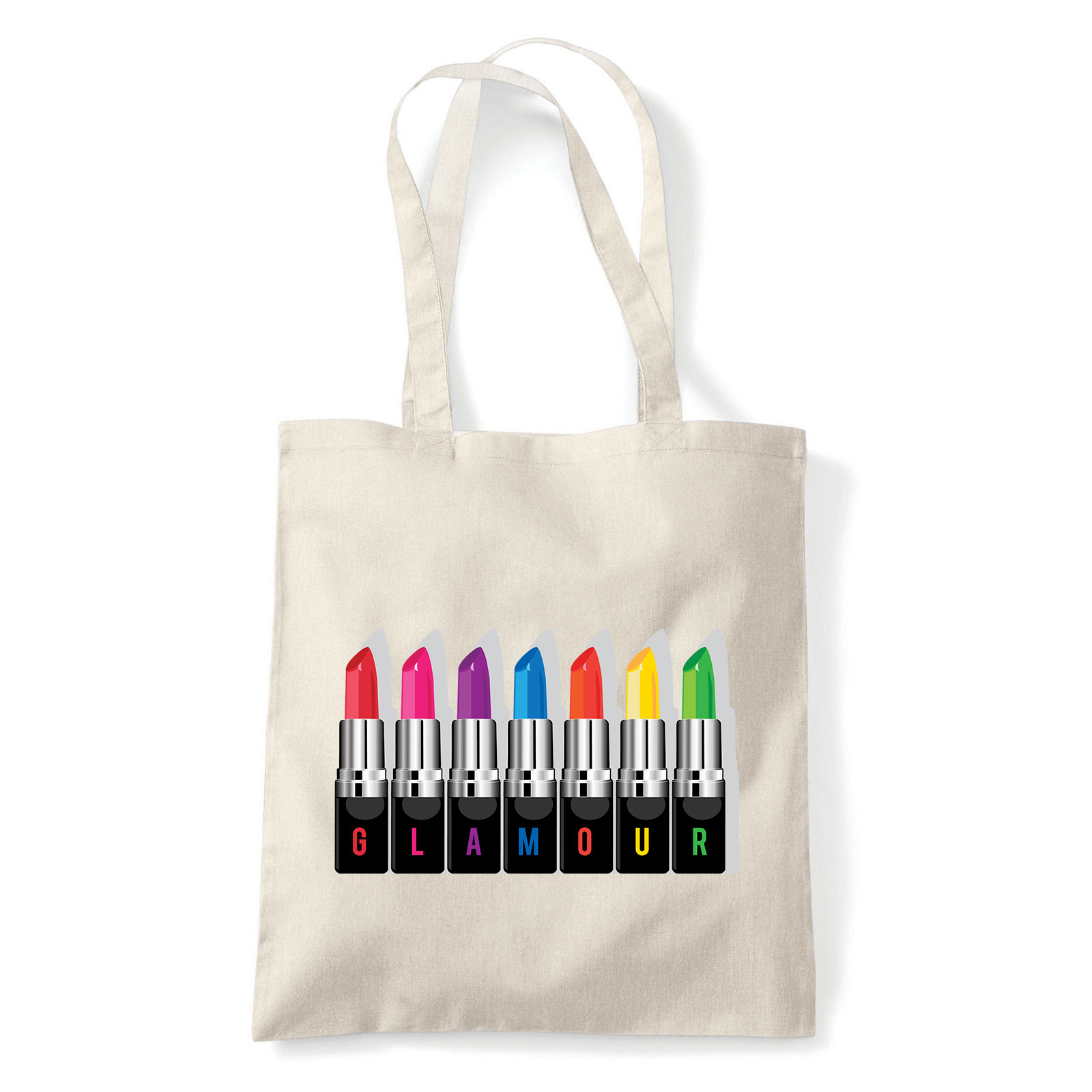 glamour lipstick lips rúzs Homok Shopper Vászontáska
