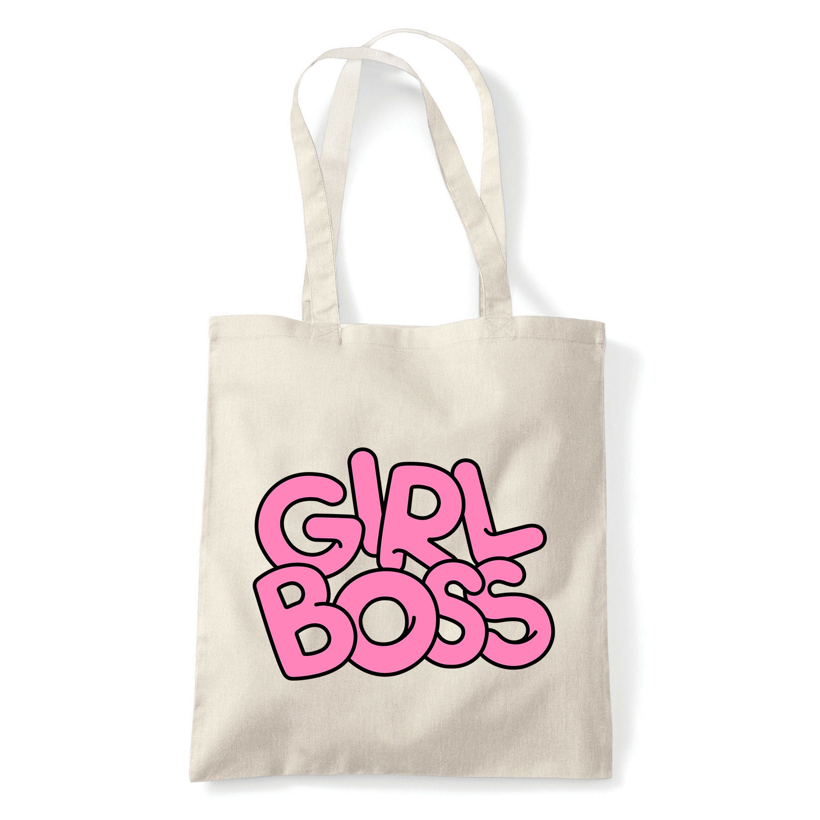 Girl Boss Homok Shopper Vászontáska