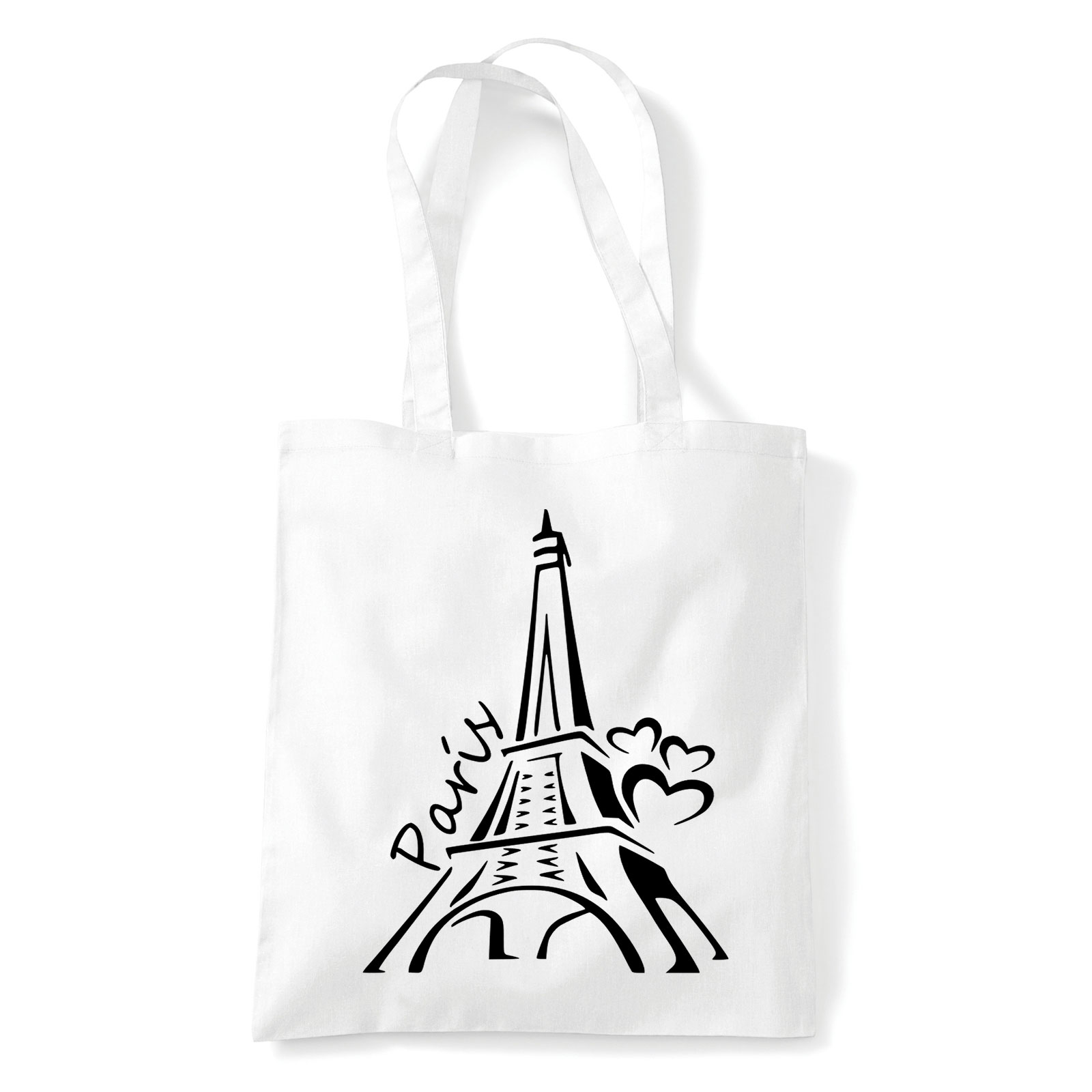 Párizs francia eiffel torony Fehér Shopper Vászontáska