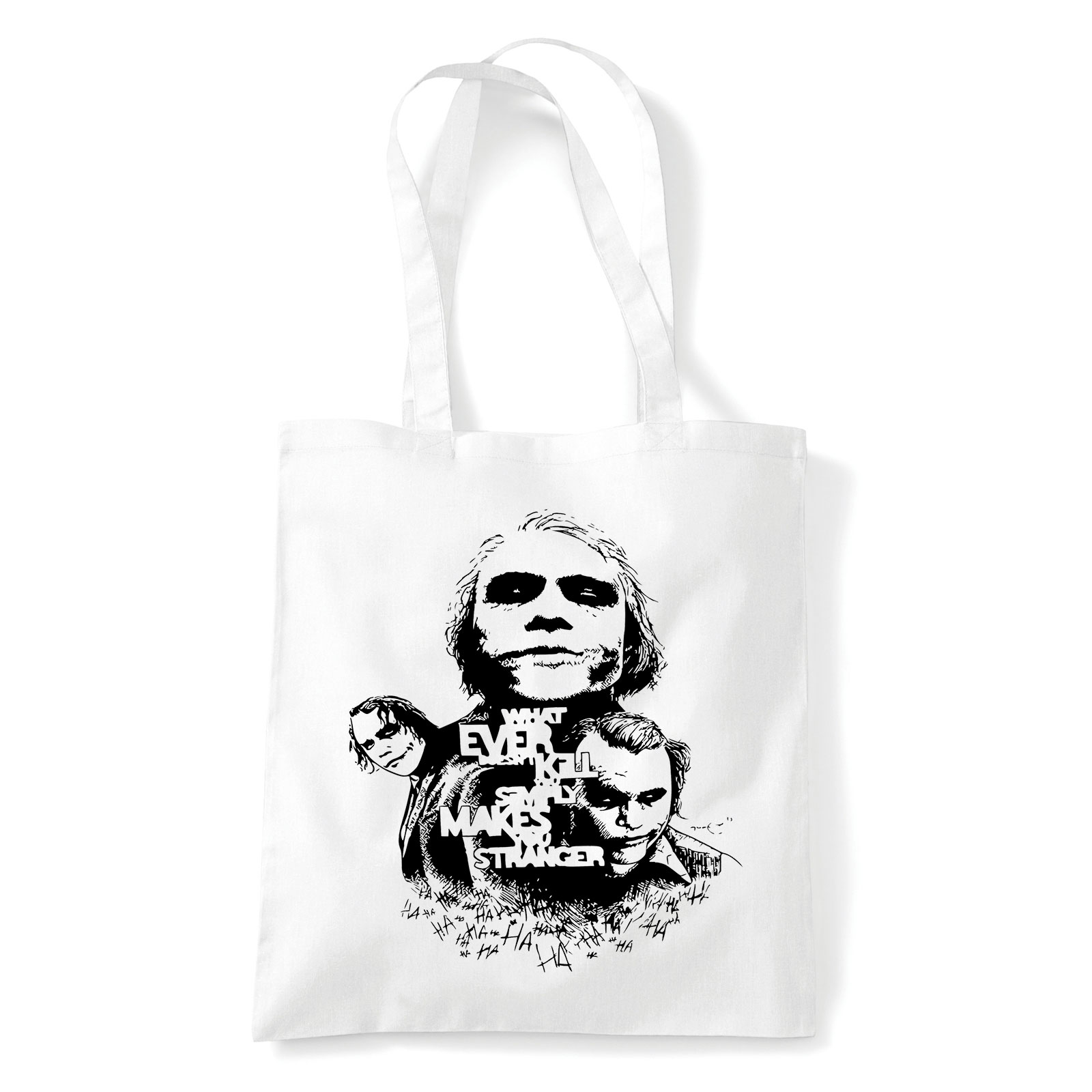 Joker Heath Ledger Fehér Shopper Vászontáska