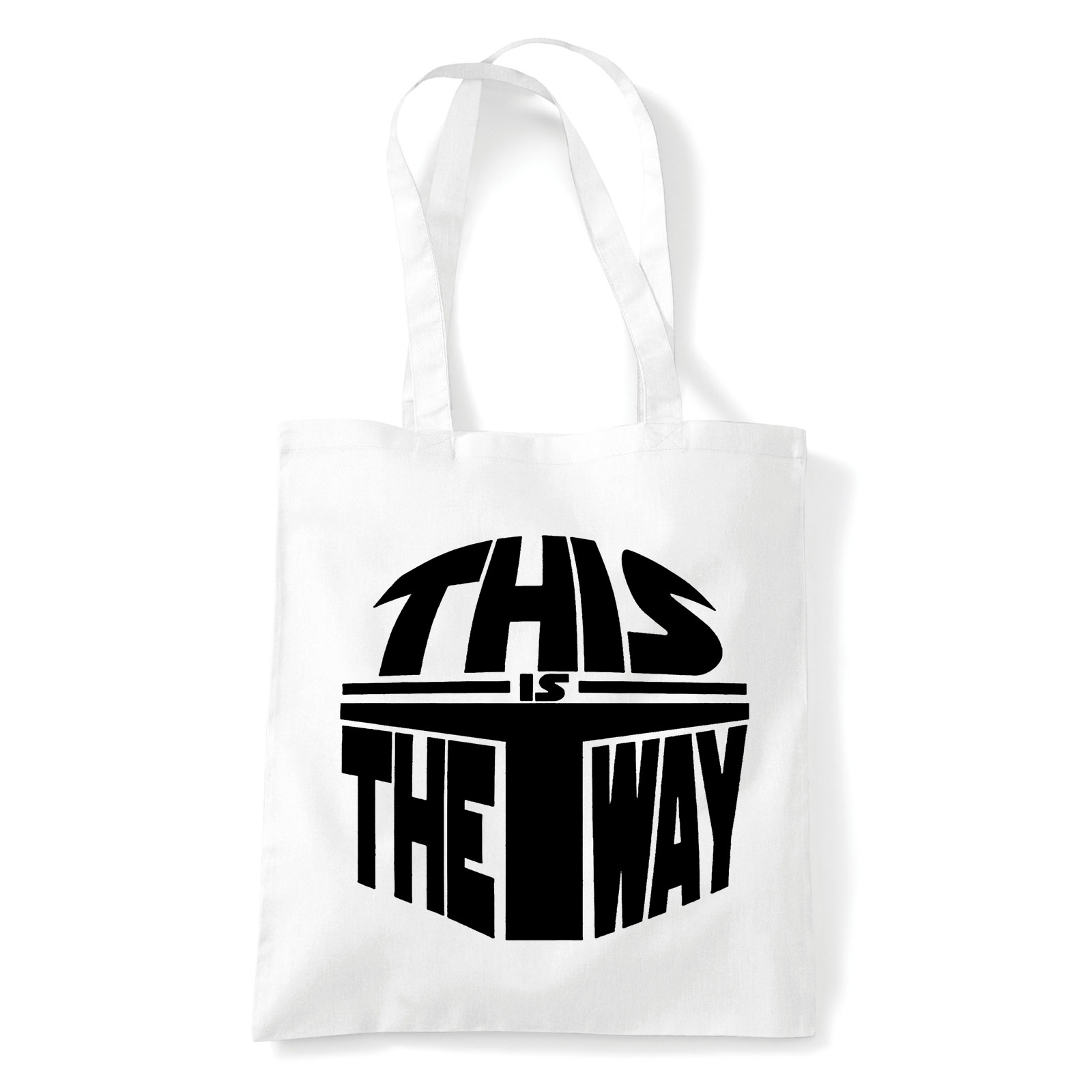 A Mandalorian Fehér Shopper Vászontáska