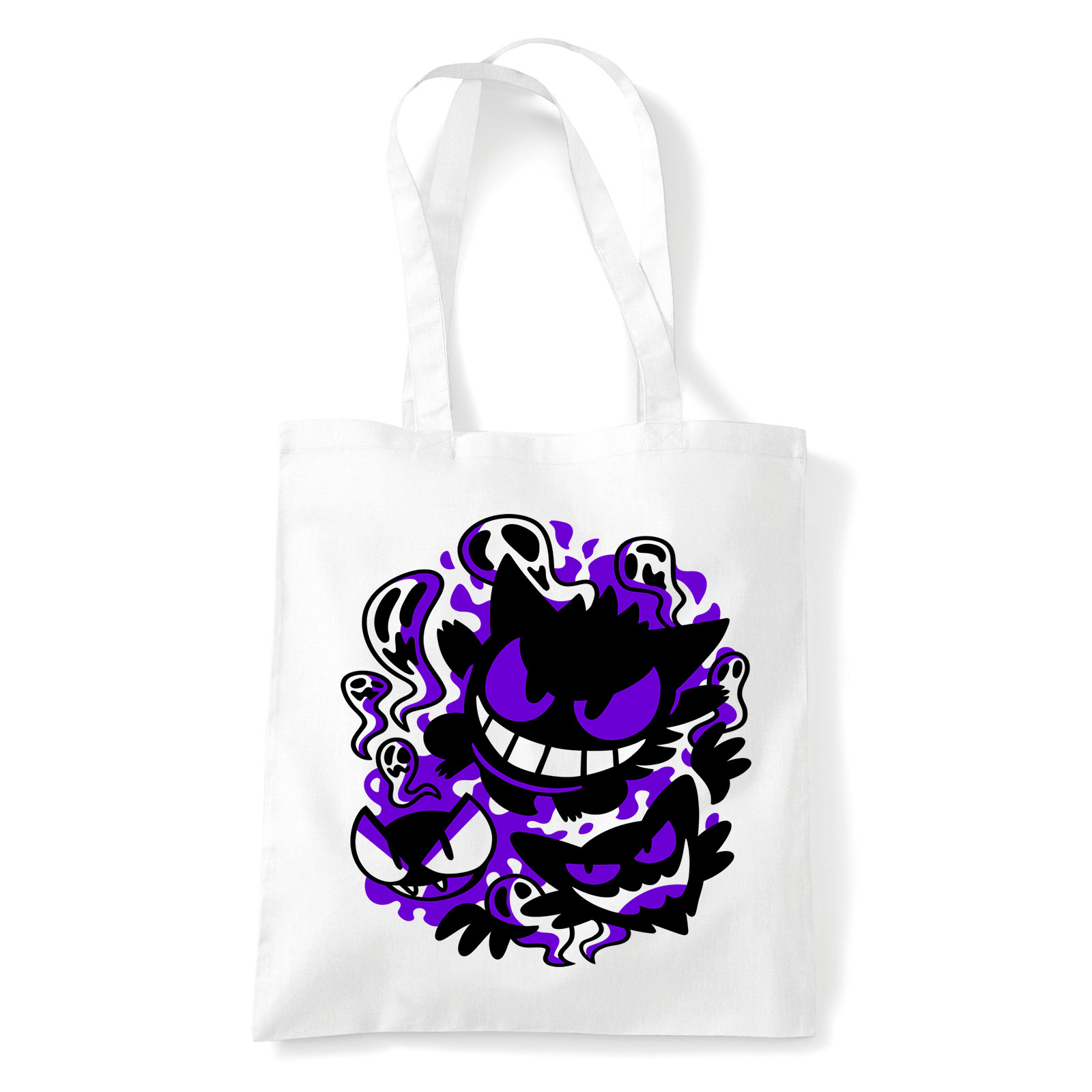 pokemon gastly gengar Fehér Shopper Vászontáska