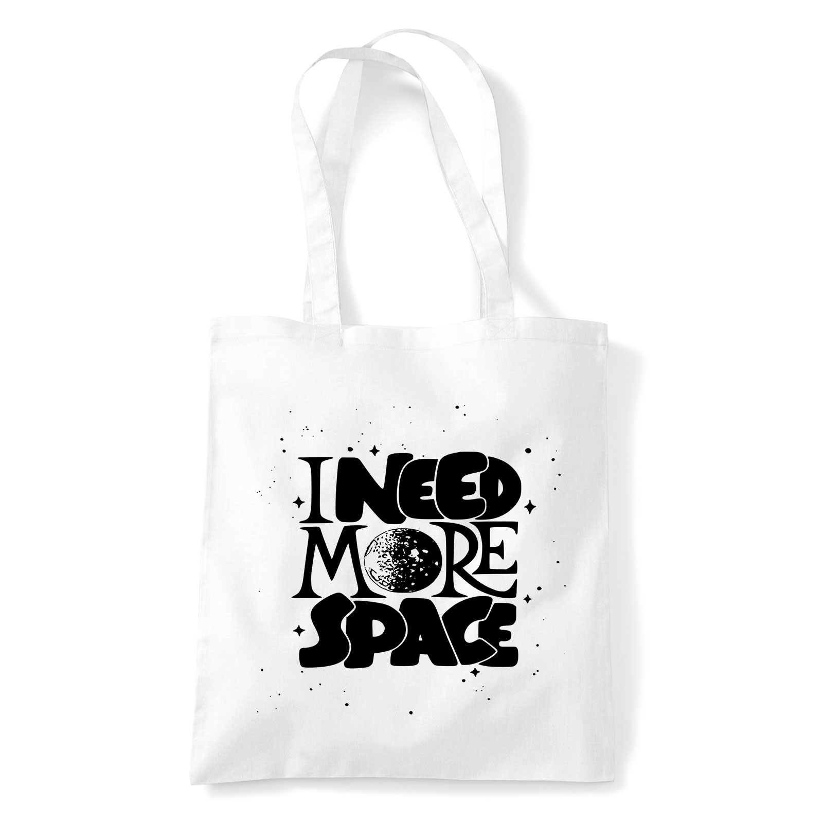 i need more space űr Fehér Shopper Vászontáska